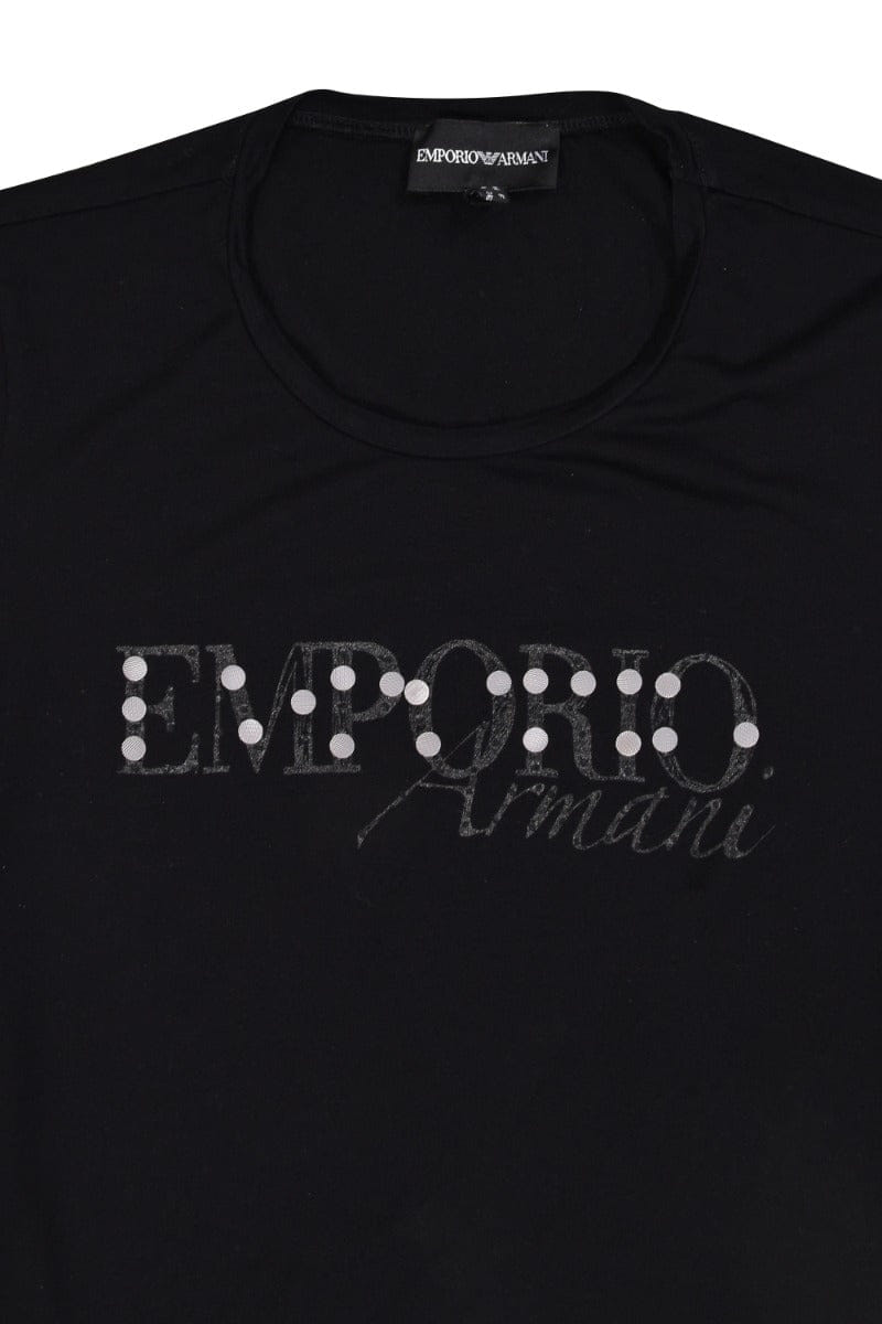Emporio Armani Black Logo T - Shirt