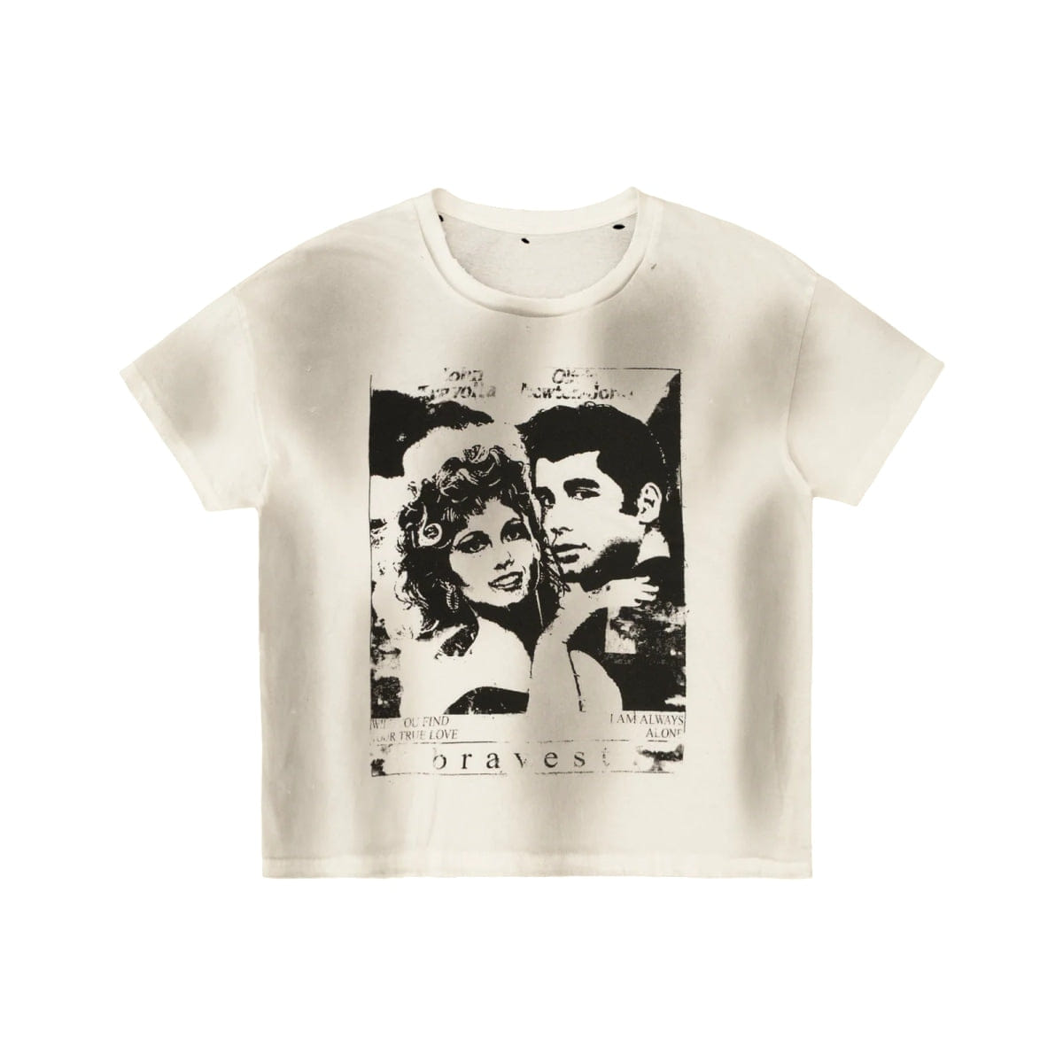 Bravest Studios White Greaser Vintage T-Shirt