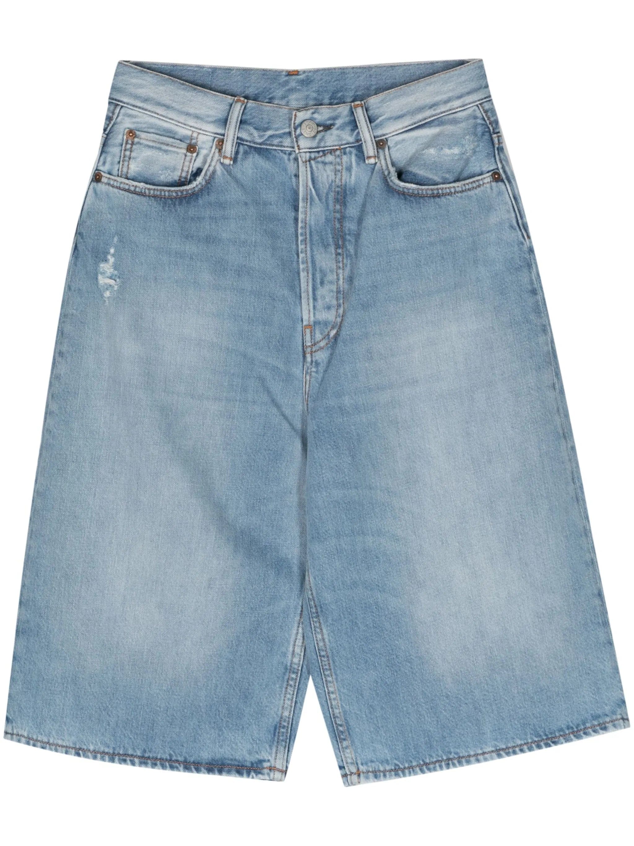 Acne Studios high - rise denim shorts