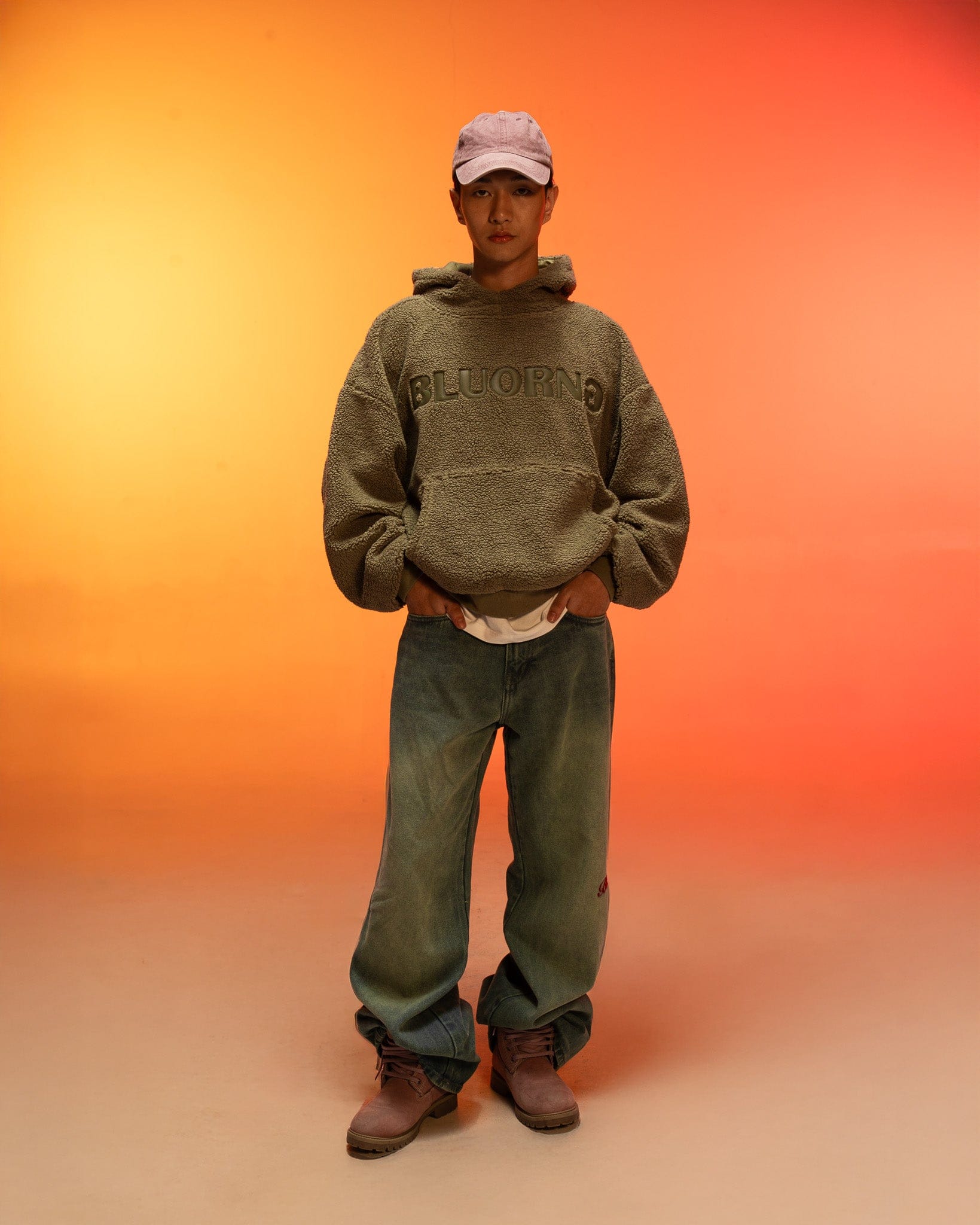 SHERPA Green Sherpa Hoodie