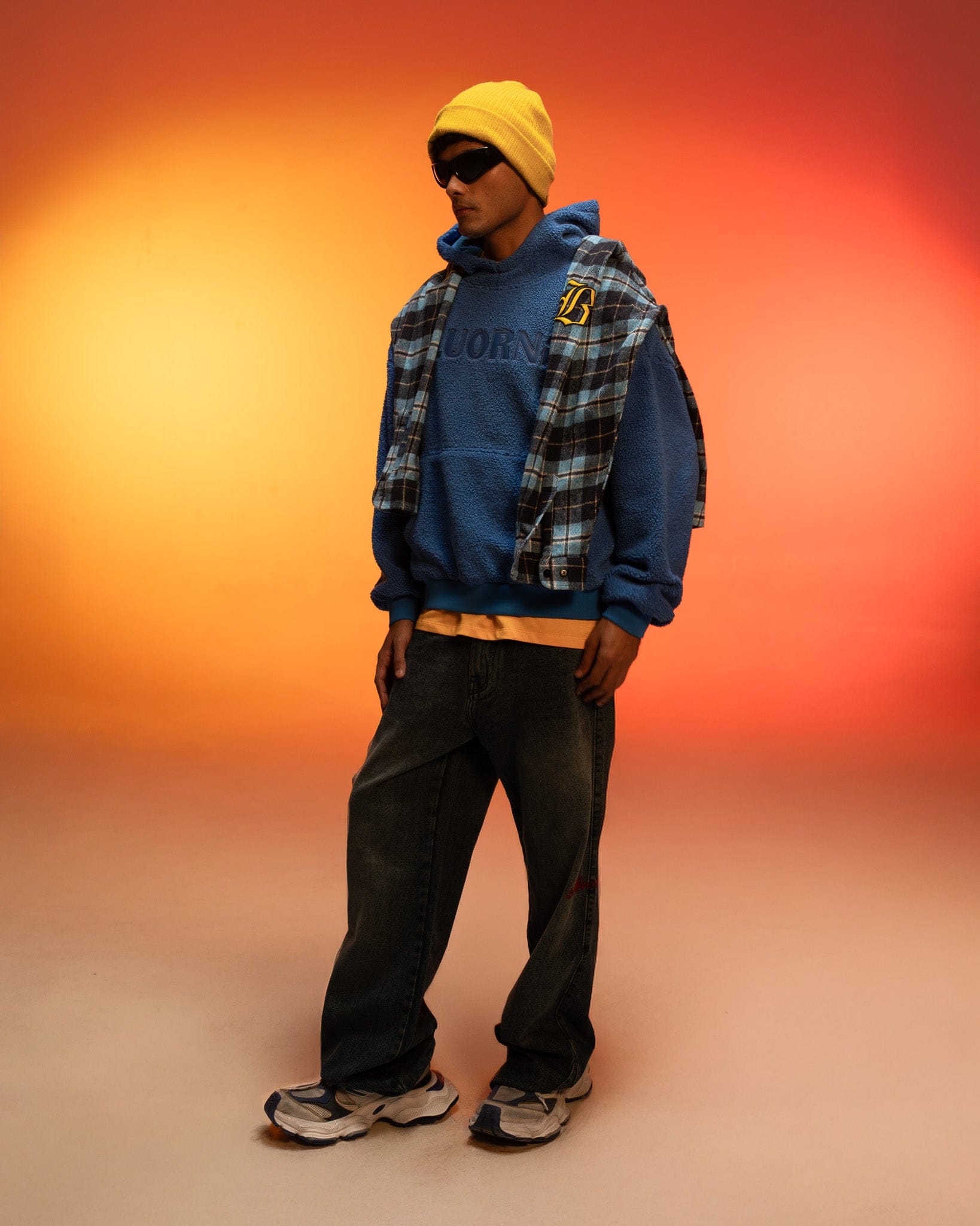 SHERPA Blue Sherpa Hoodie