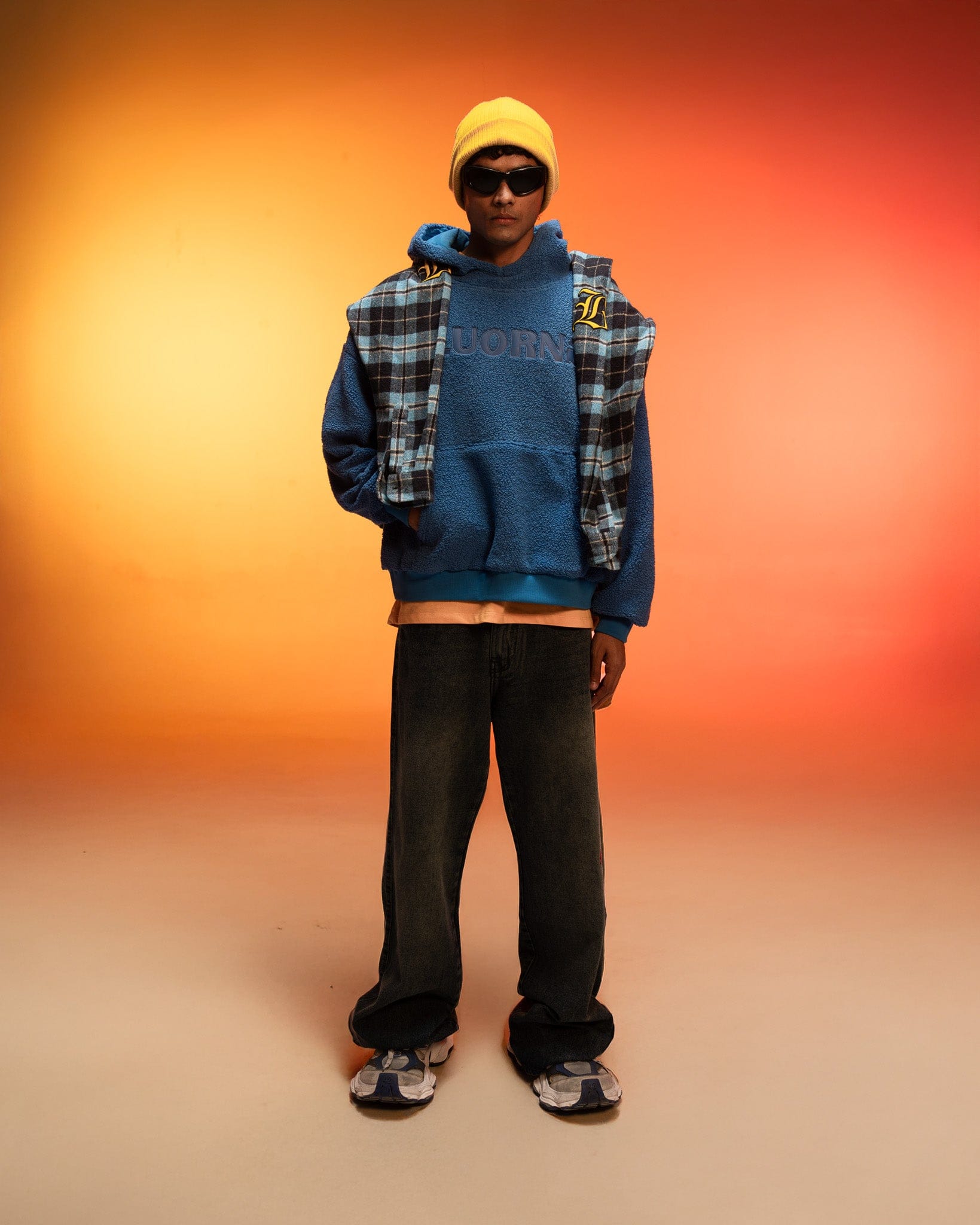 SHERPA Blue Sherpa Hoodie
