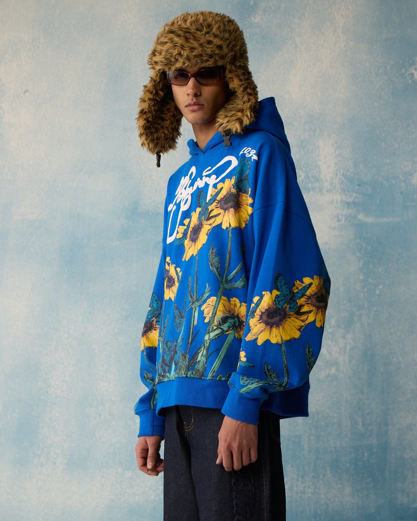 Blue Meadow Blue Hoodie