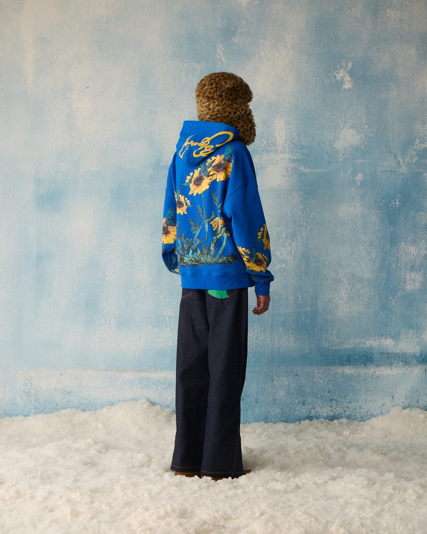 Blue Meadow Blue Hoodie