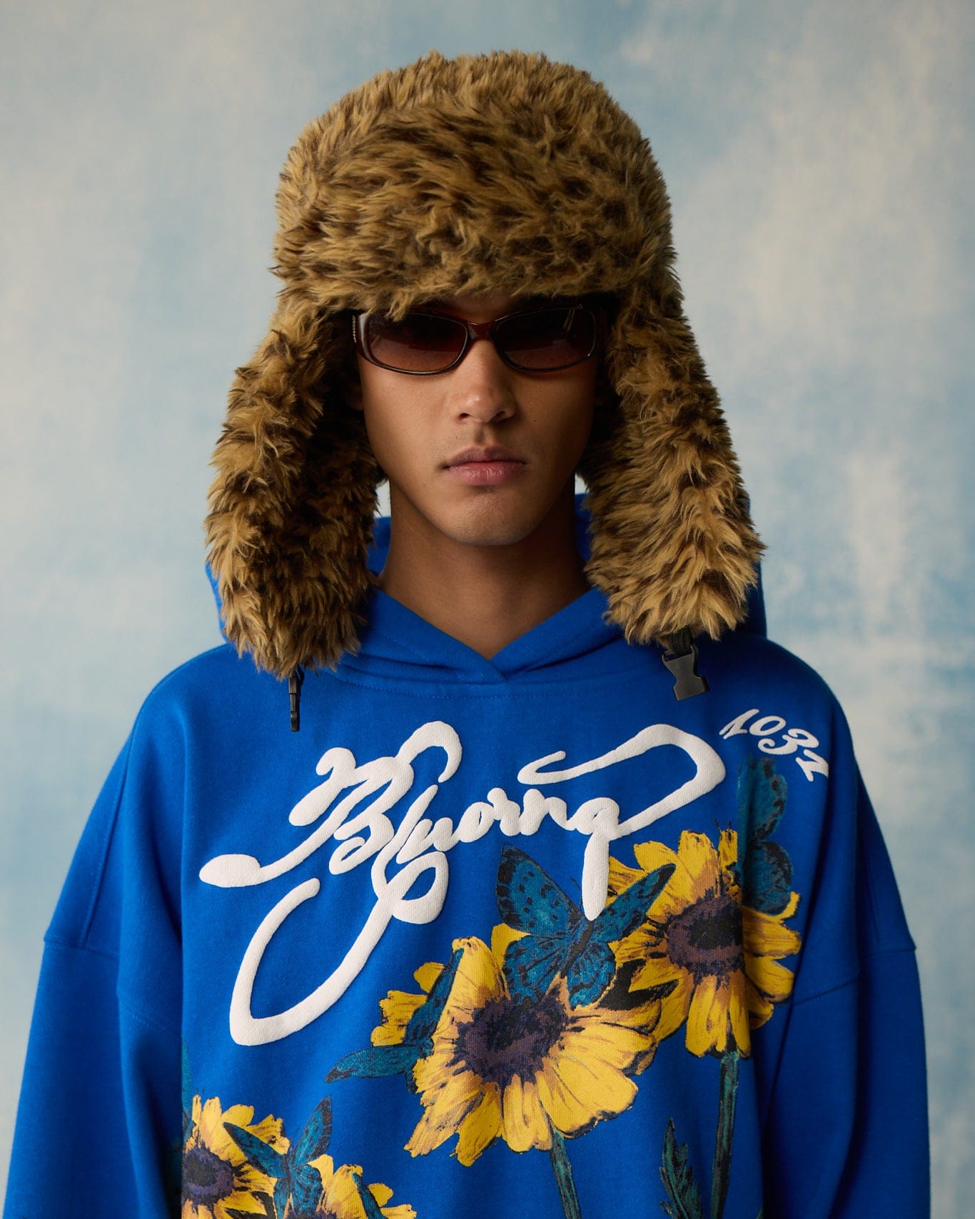 Blue Meadow Blue Hoodie