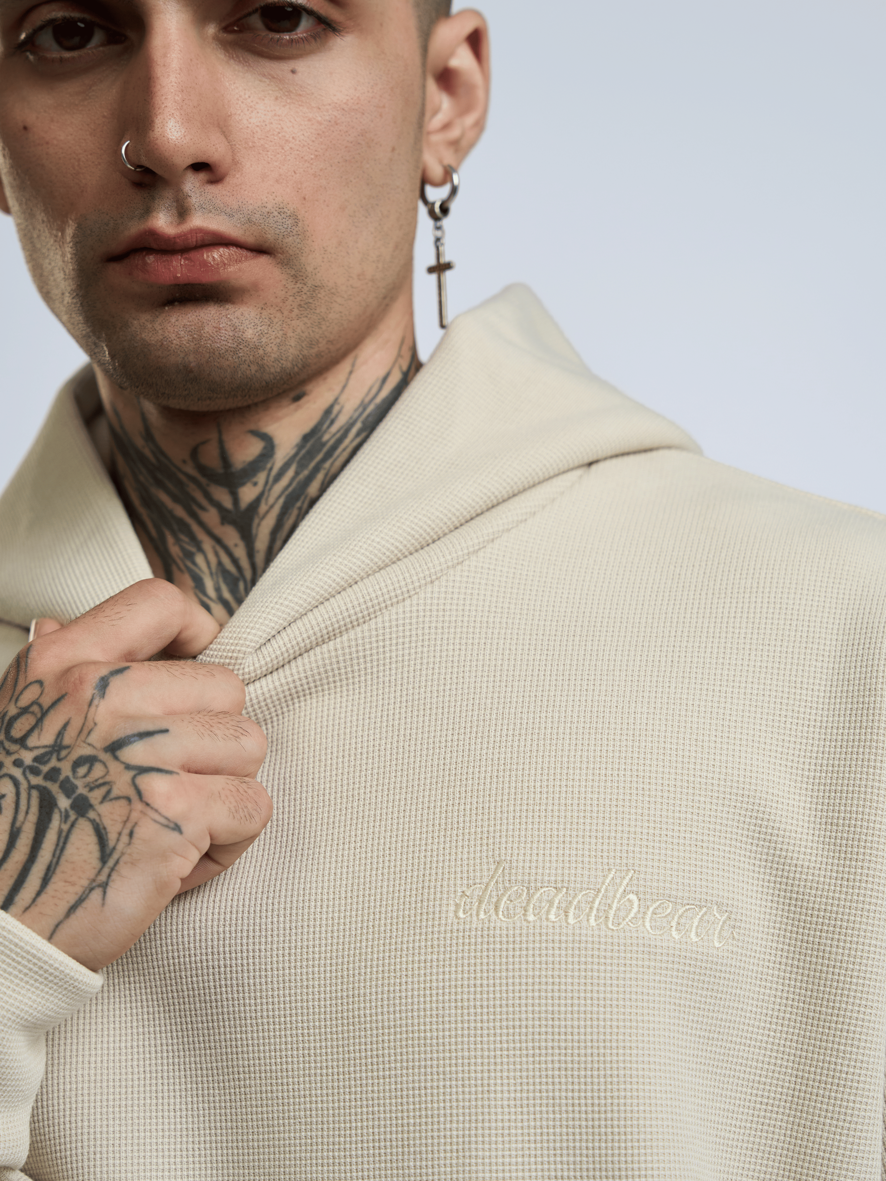 Deadbear Co - ord Hoodie Beige
