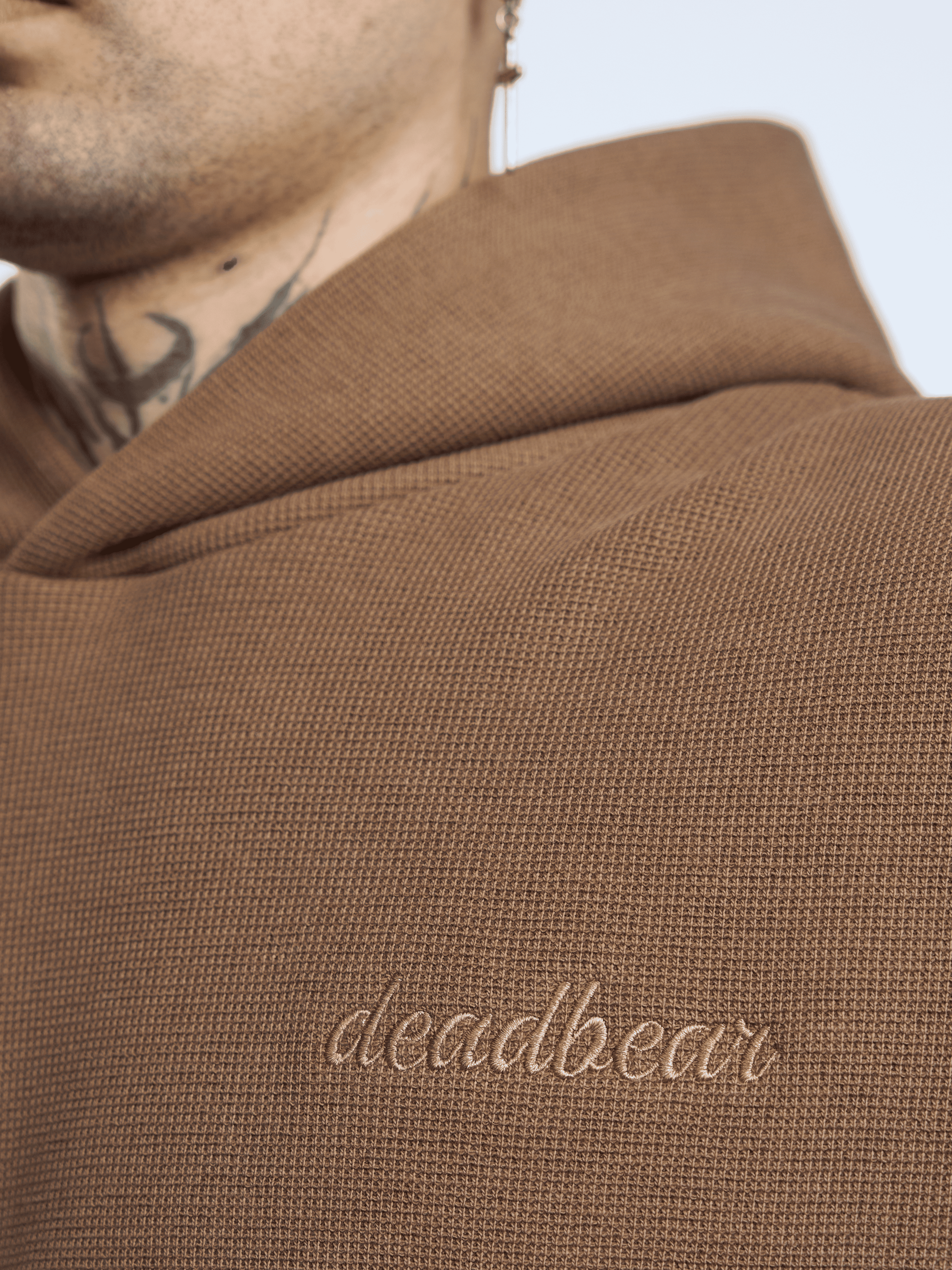 Deadbear Co - ord Hoodie Taupe