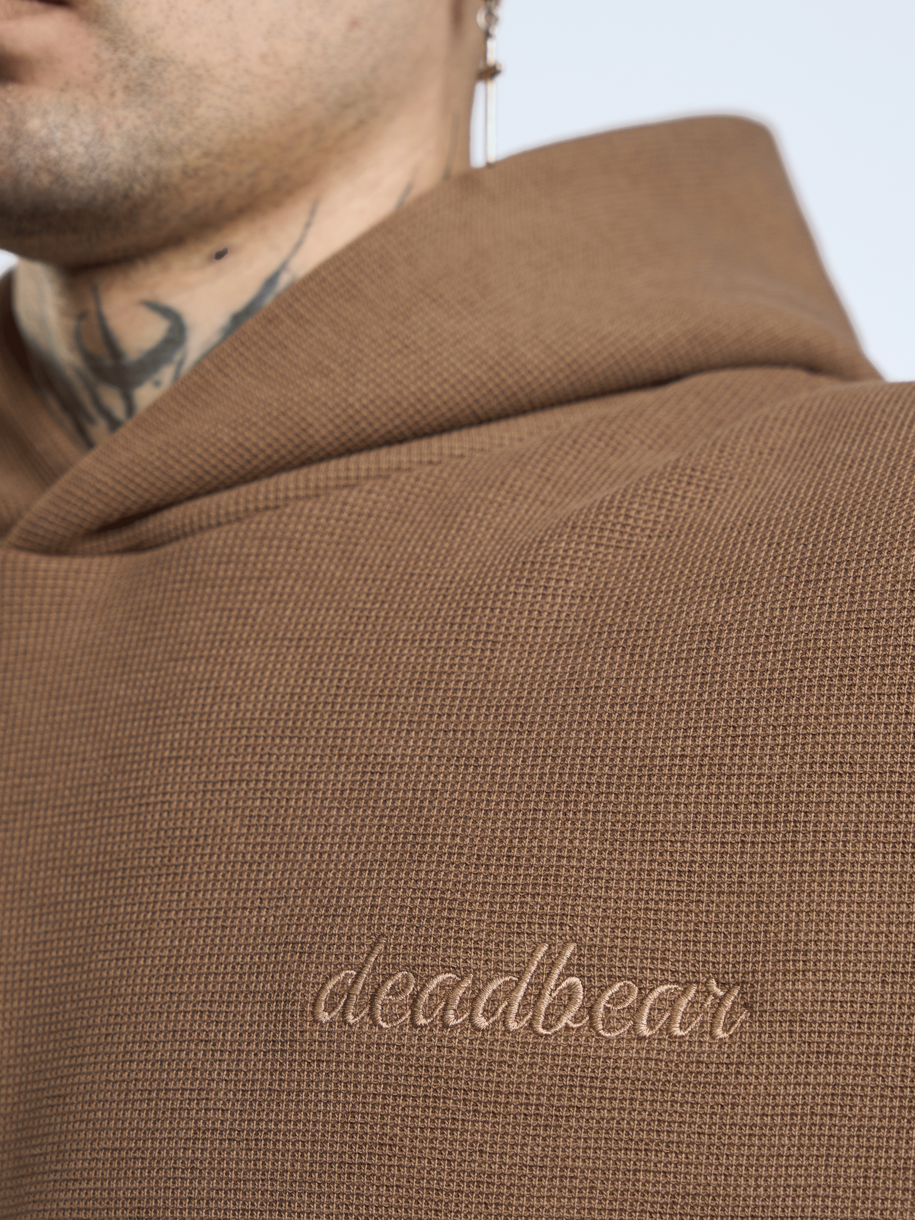 Deadbear Co - ord Hoodie Taupe