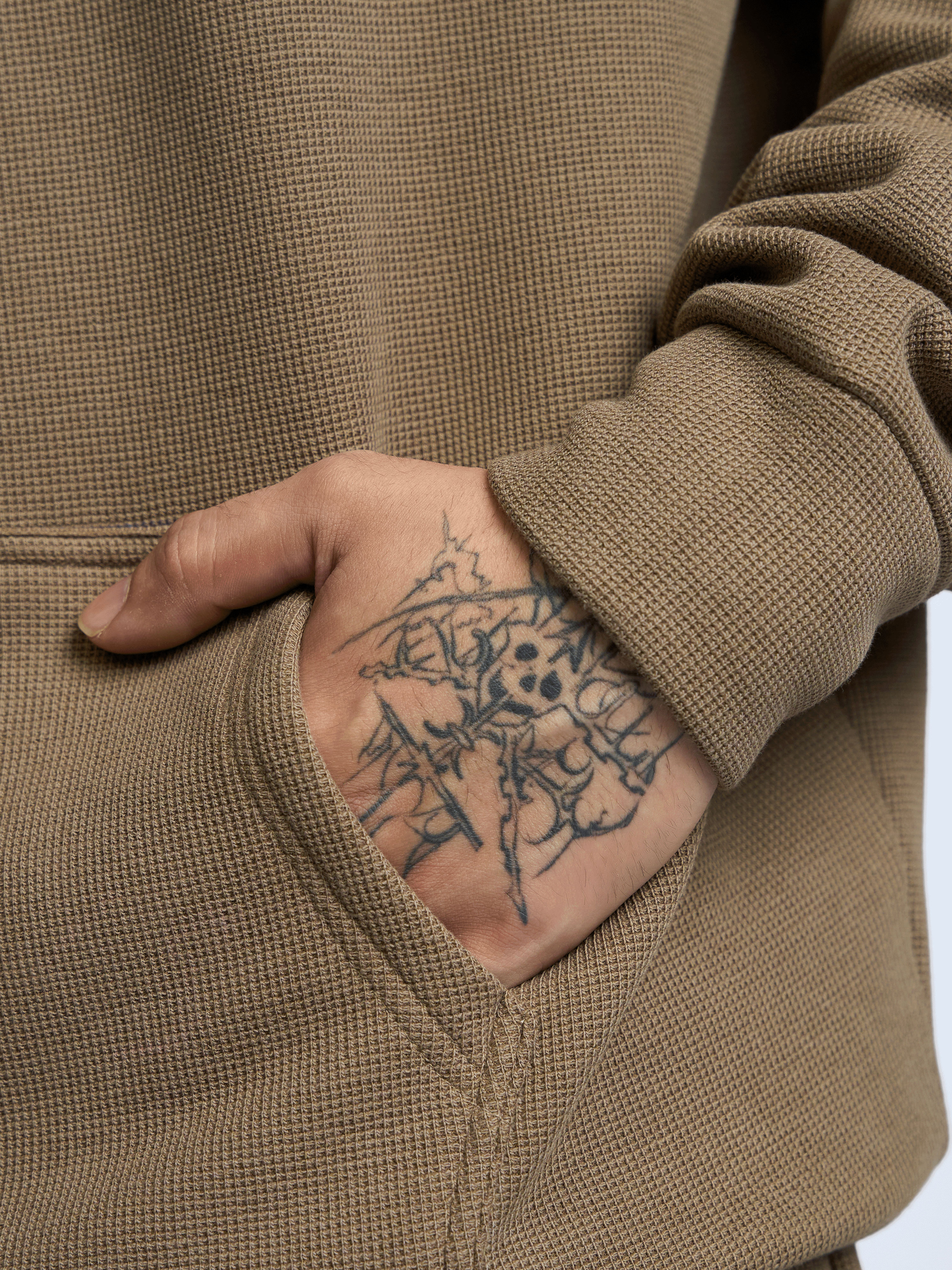Deadbear Co - ord Hoodie Lt. Brown