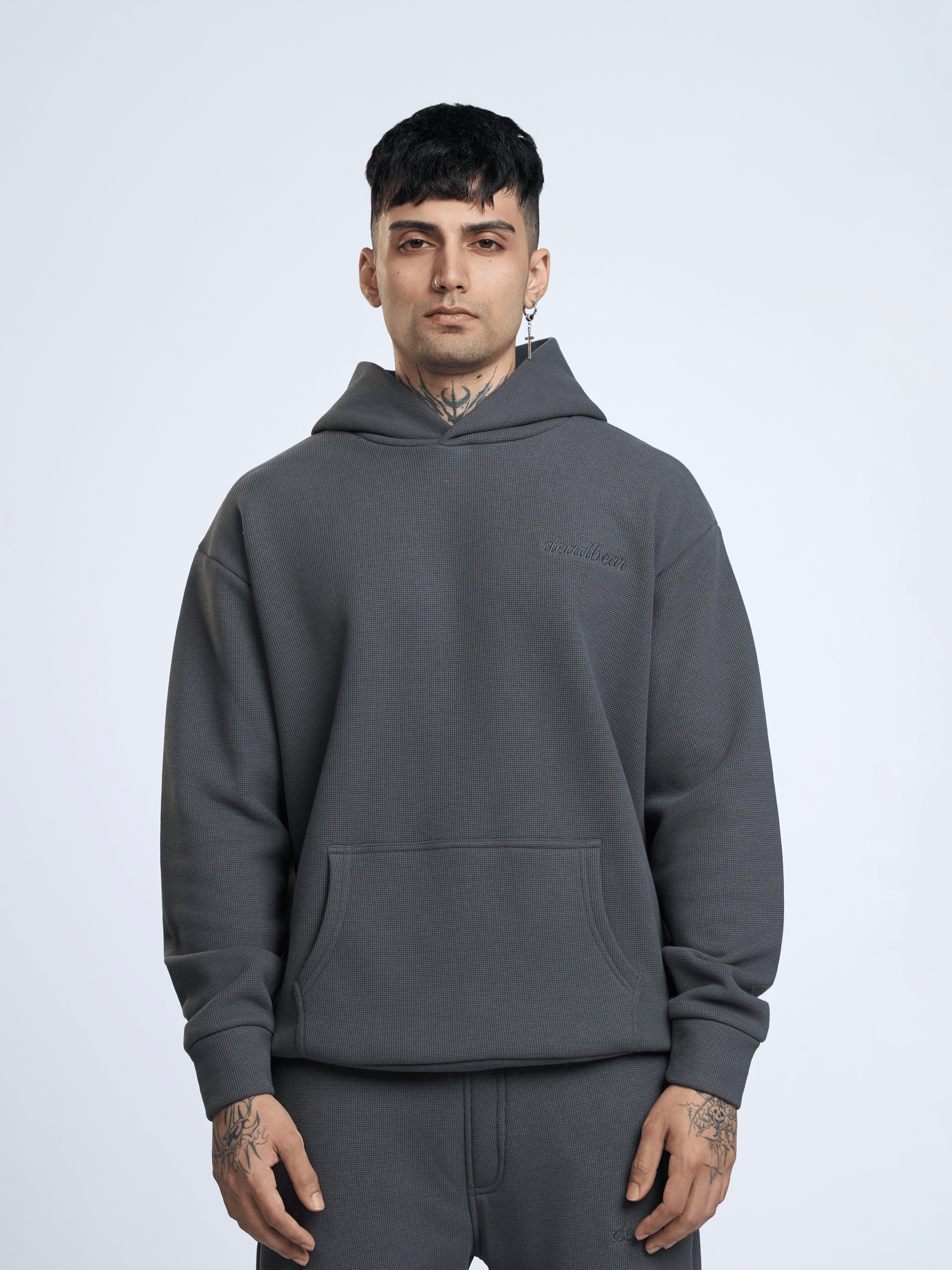 Deadbear Co - ord Hoodie Grey