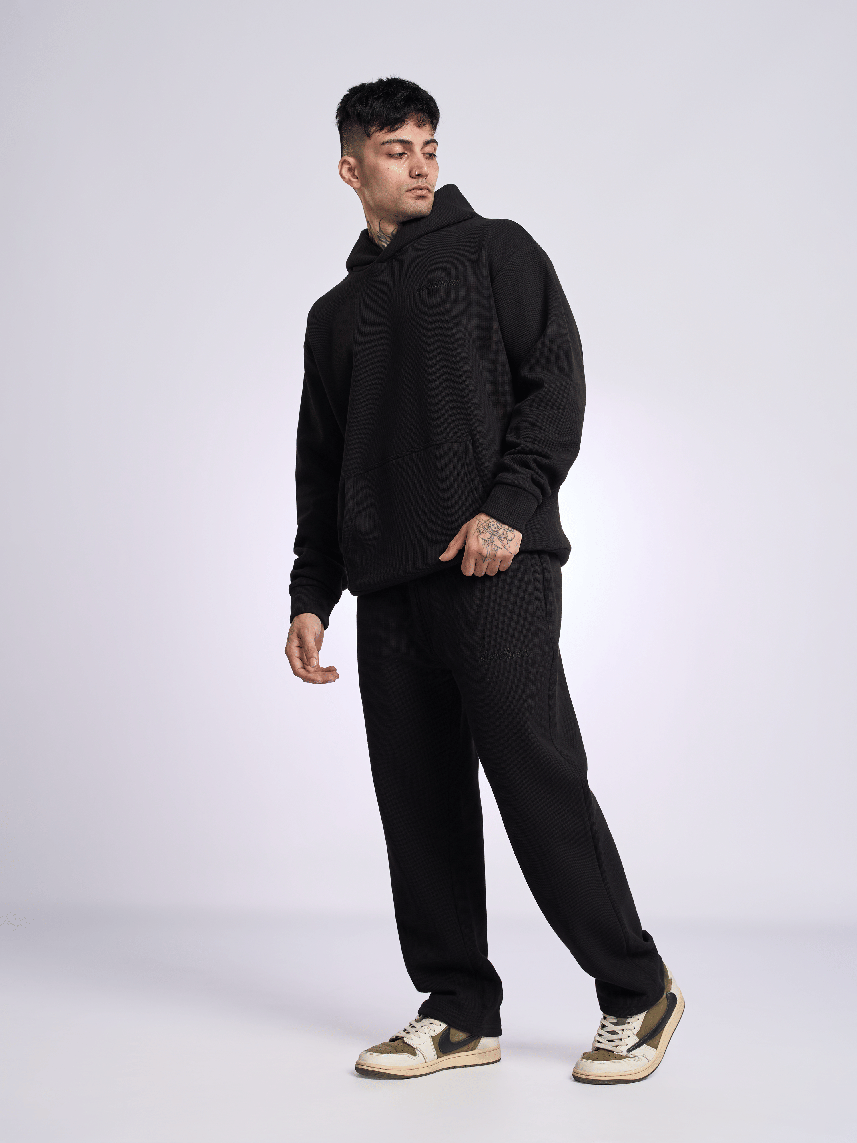 Deadbear Co - ord Hoodie Black
