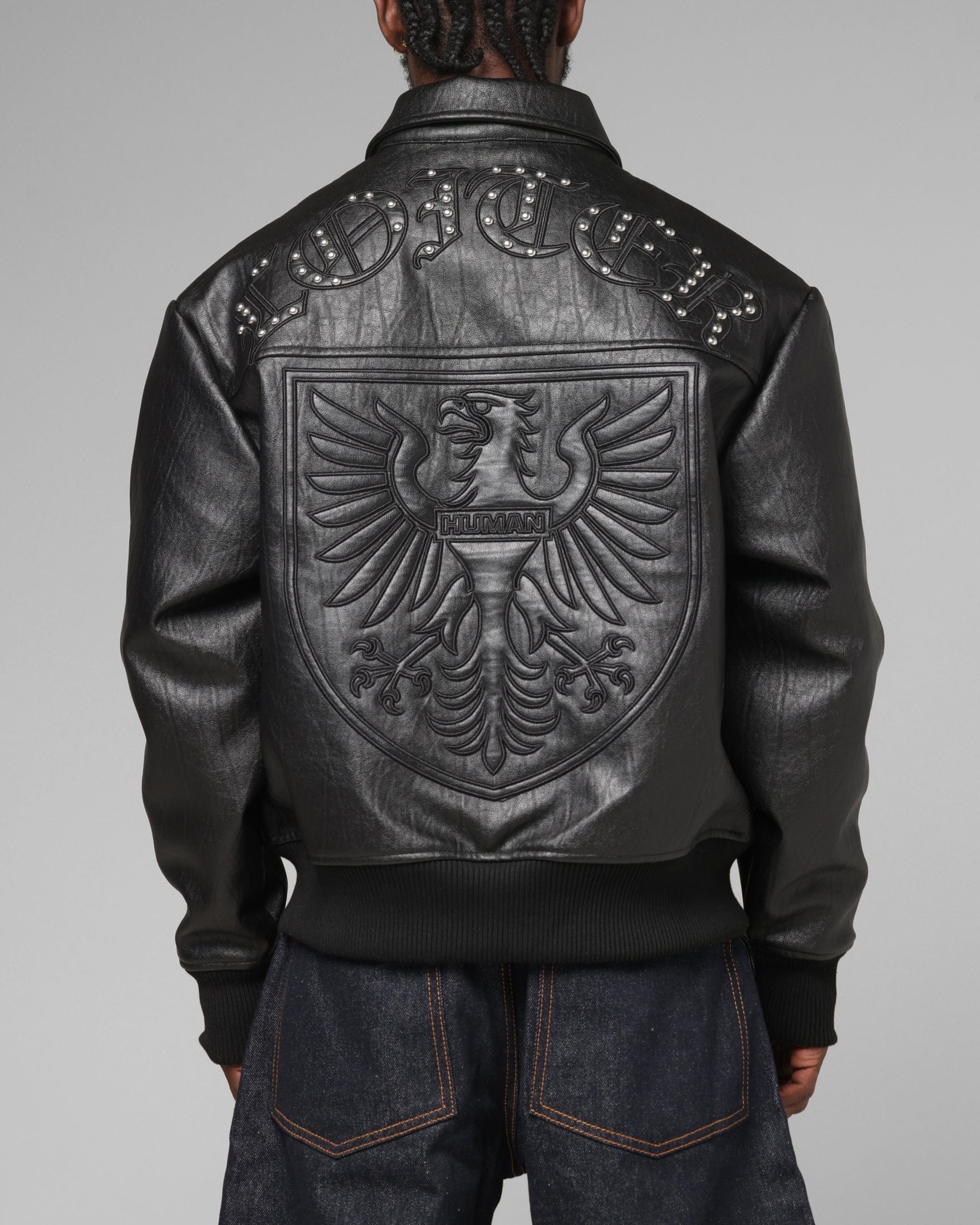 Loiter Imperial Vegan Leather Jacket Black