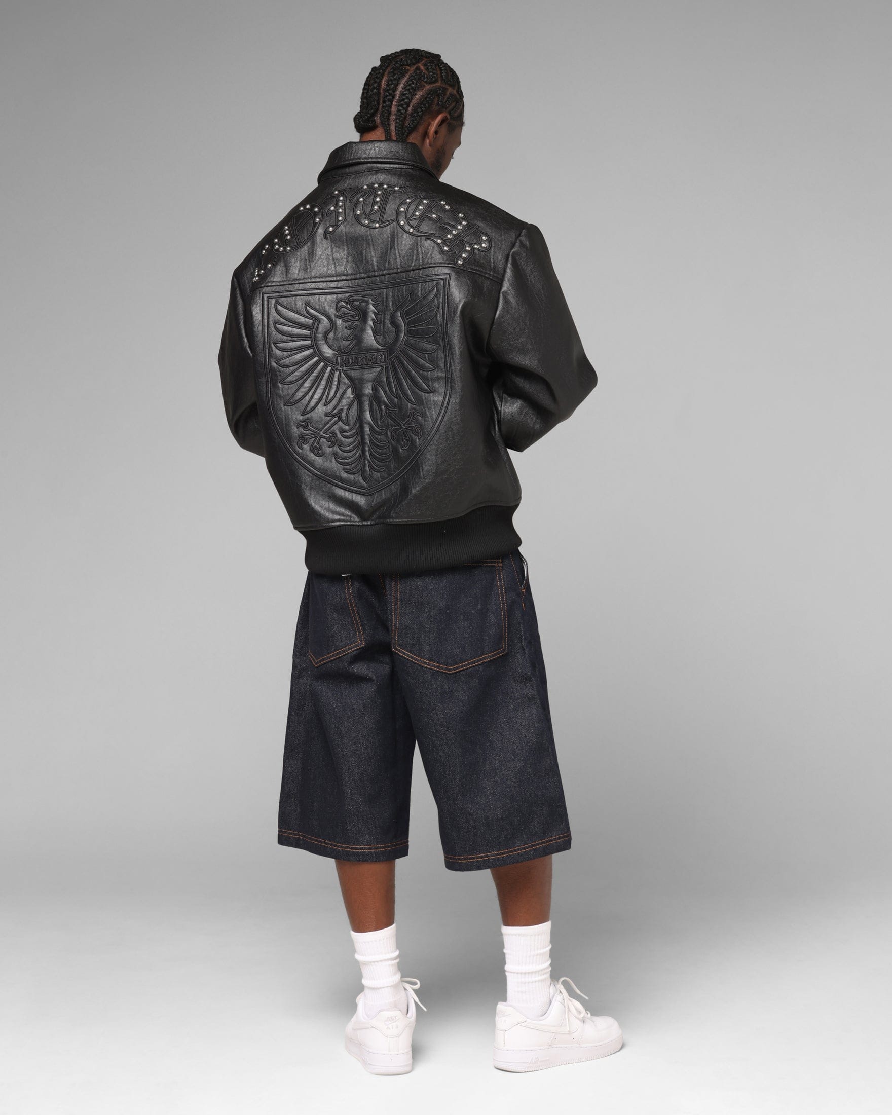 Loiter Imperial Vegan Leather Jacket Black