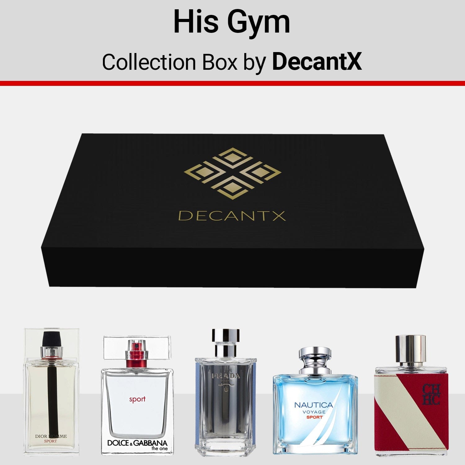Decantx Best Gym / Workout Cologne Picks for Him - Fragrance Collection Box