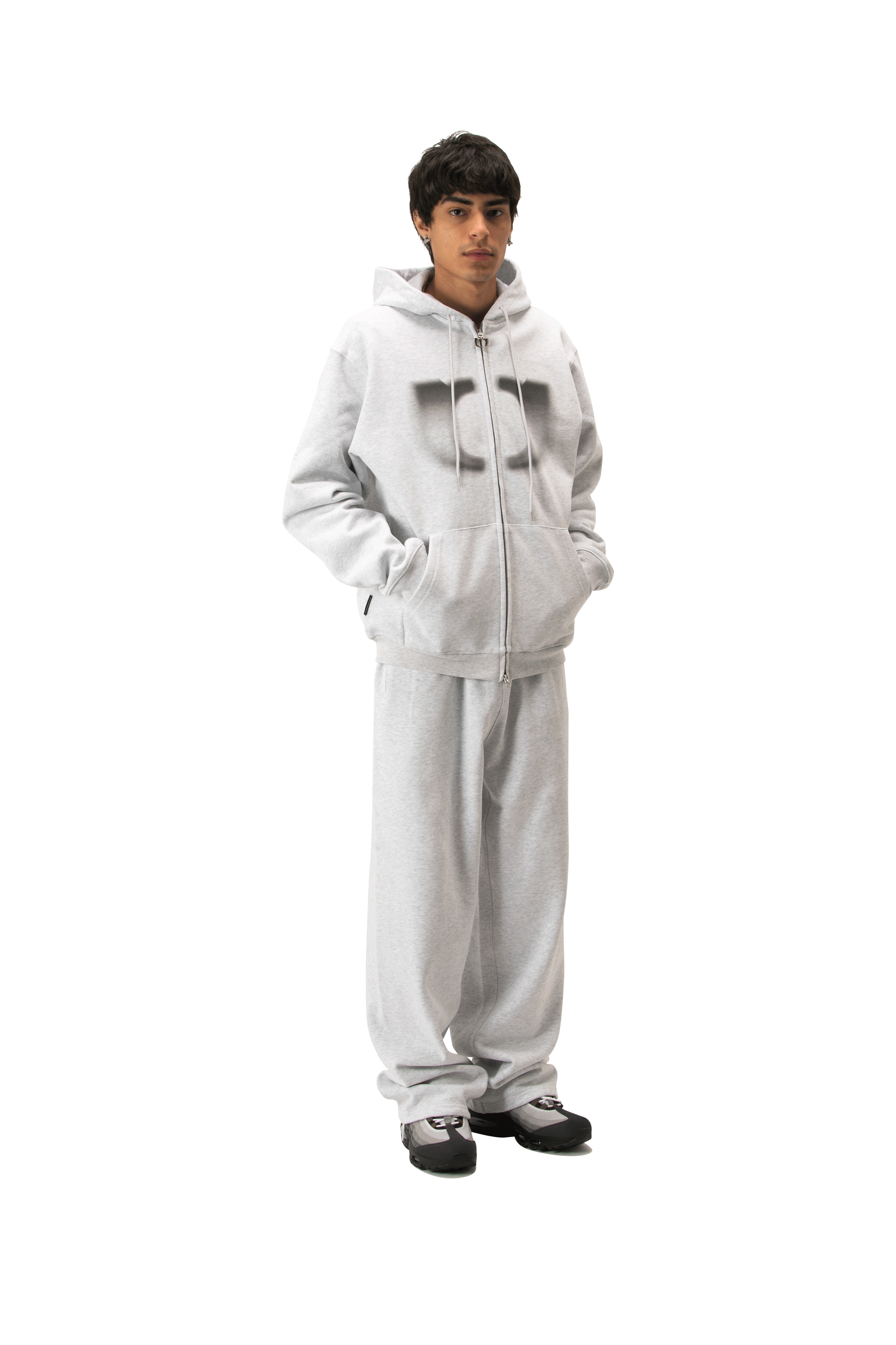Logo Faded Logo Hoodie Zip