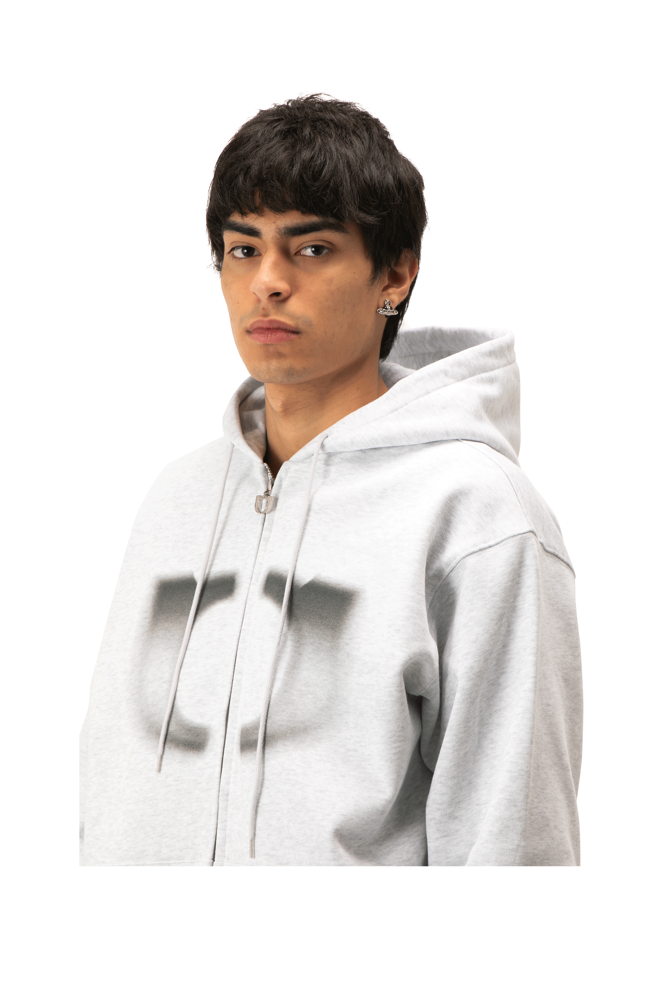 Logo Faded Logo Hoodie Zip
