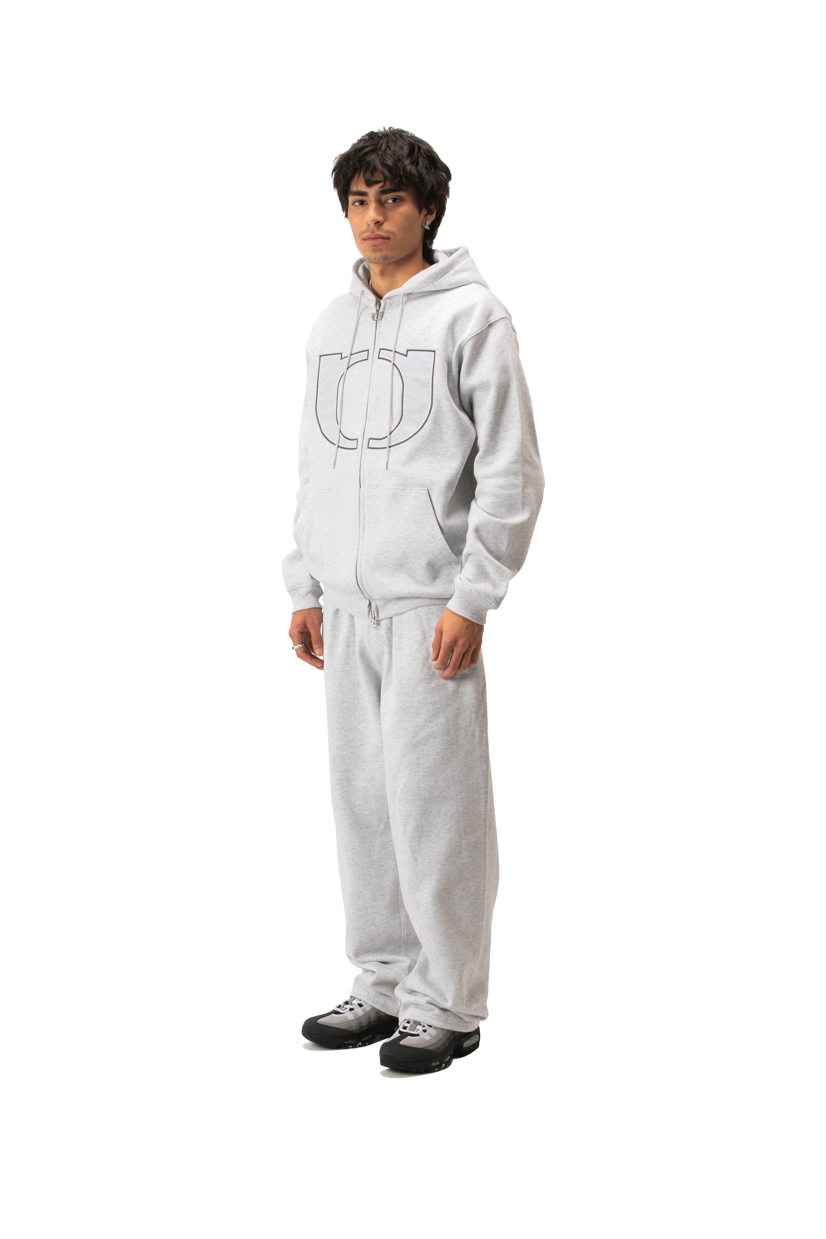 Logo Embroidered Logo Hoodie Zip