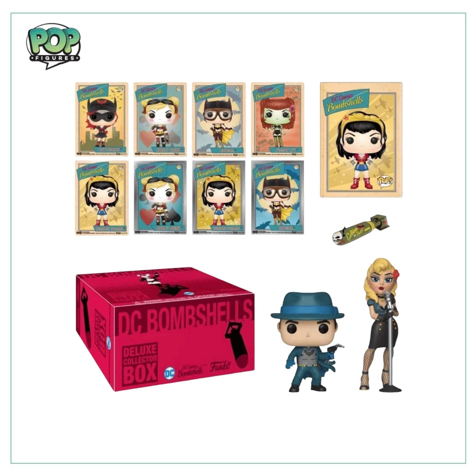 Pop Figures | Funko | Pop Funko | Funko Pop DC Bombshells Deluxe Collector Box