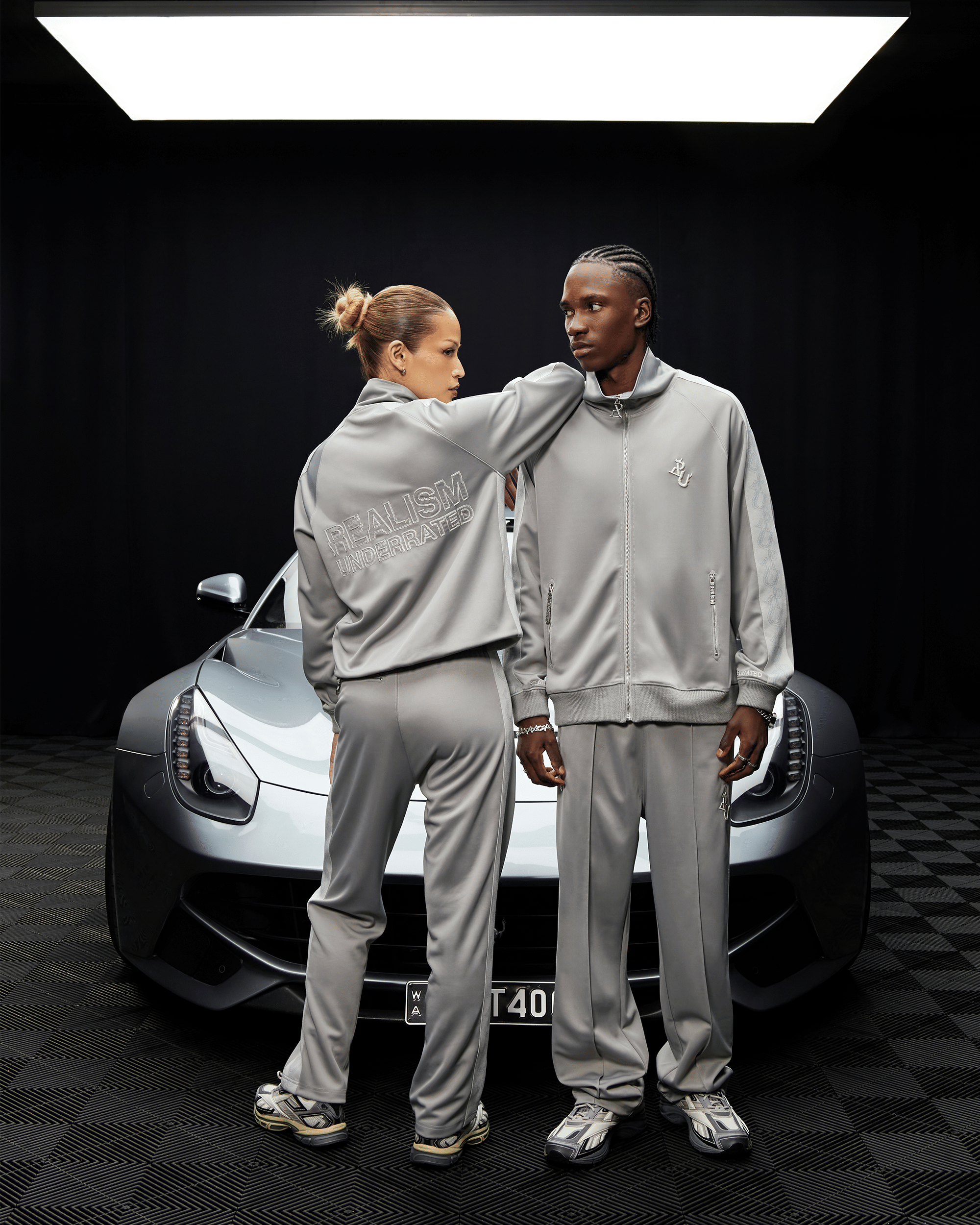 Realism SSS REALISM x UNDERRATED RUN LINE TRACK JACKET GREY