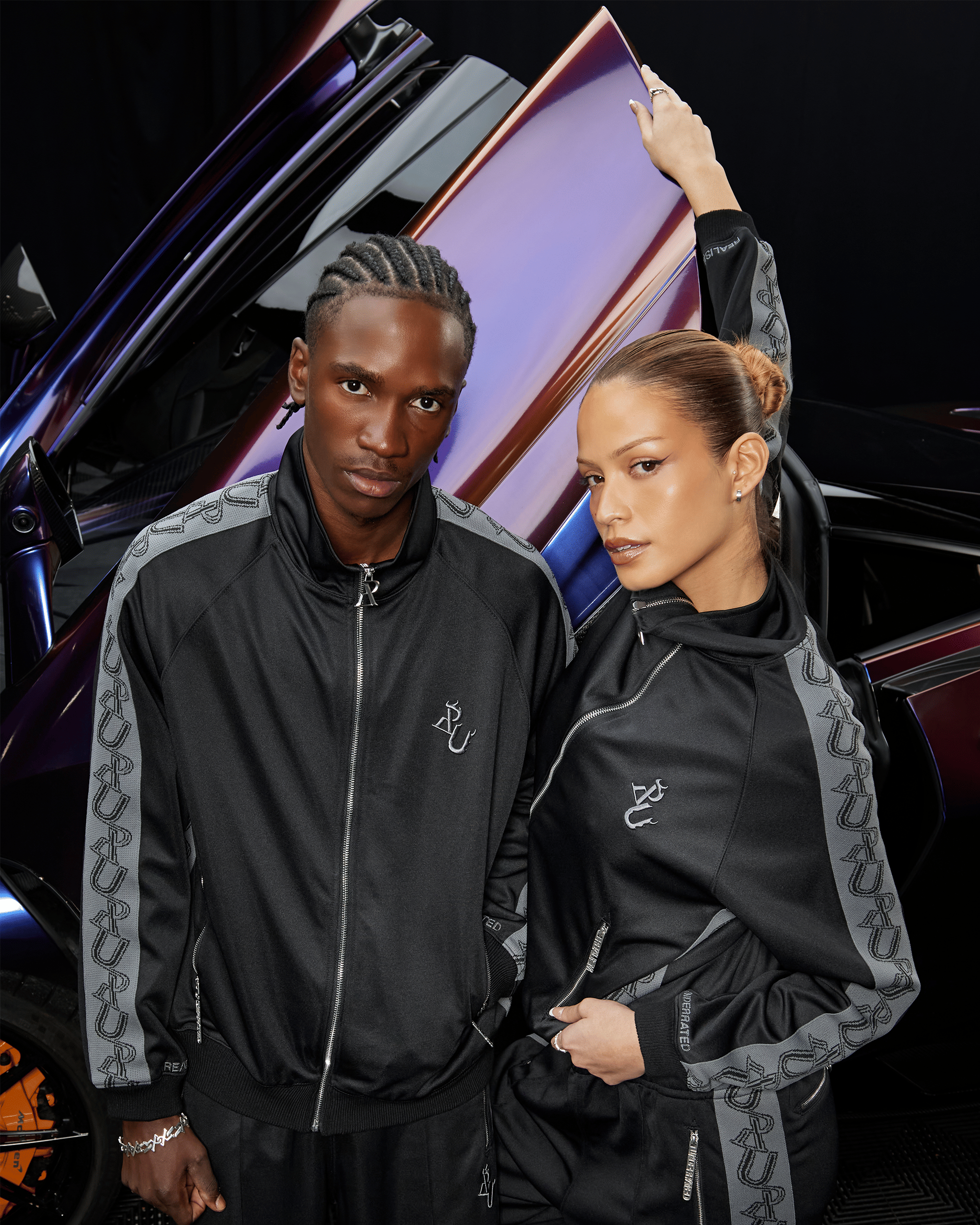 Realism SSS REALISM x UNDERRATED RUN LINE TRACK JACKET BLACK
