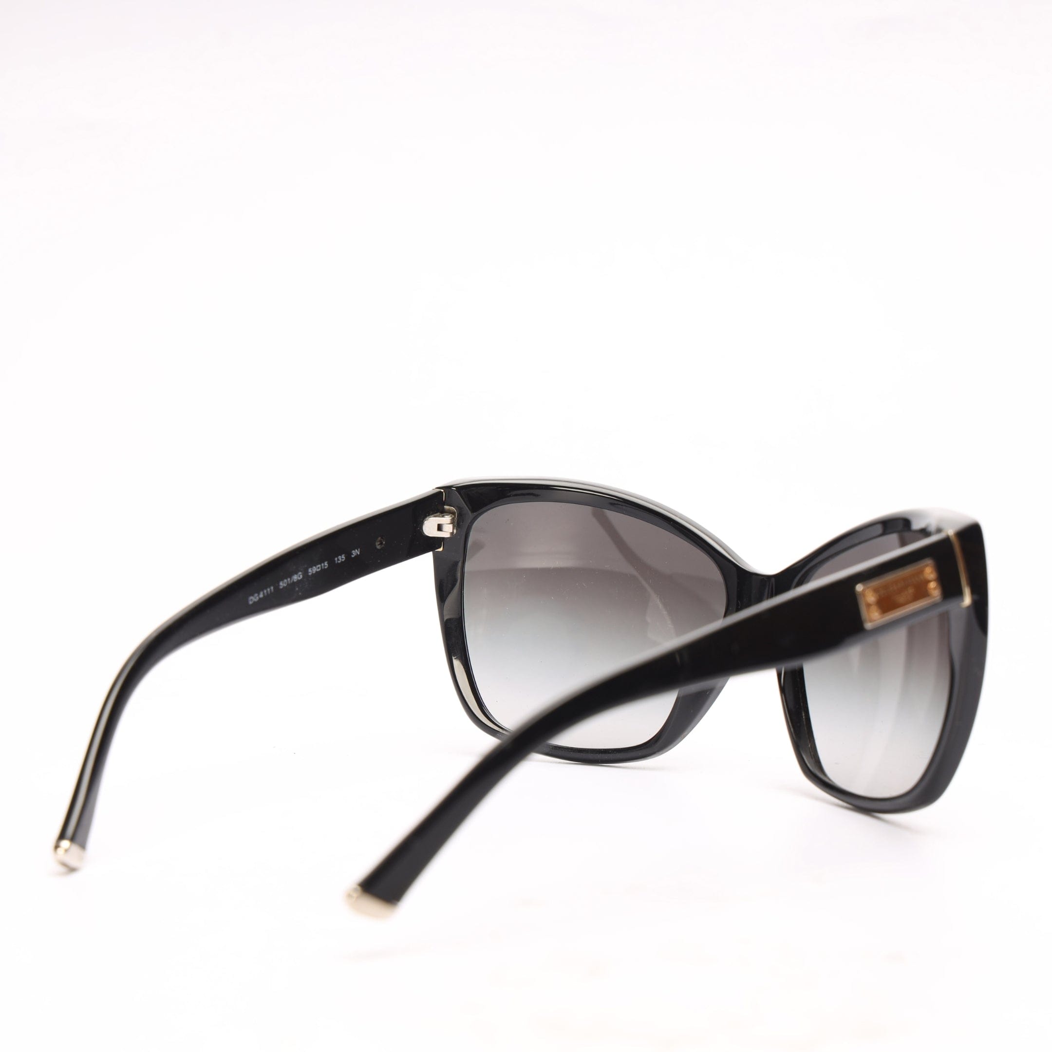 Dolce & Gabanna Dolce & Gabbana Black Oversized Sunglasses