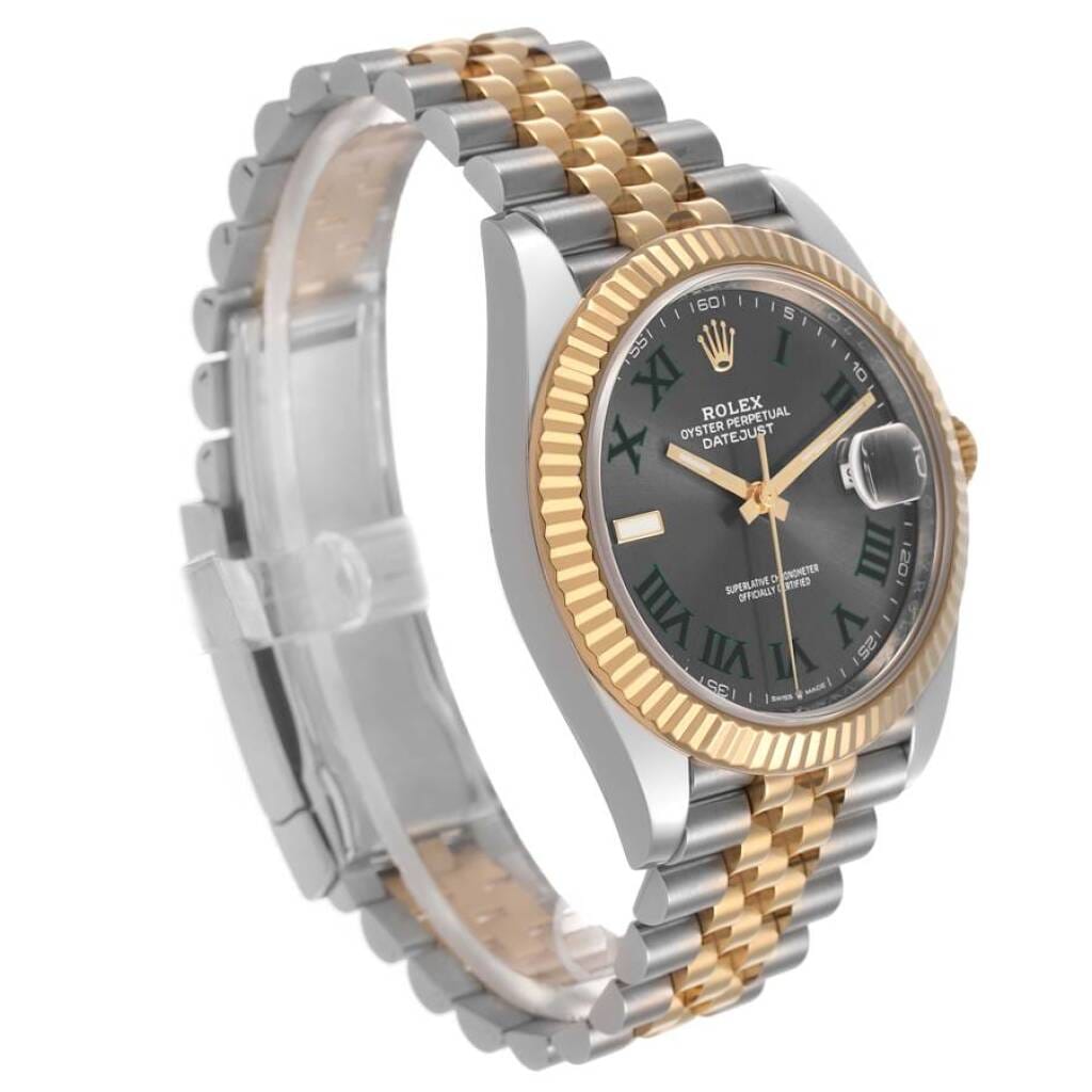 Datejust 'Wimbledon' (Reference 126333). A 41mm yellow gold stainless steel automatic wristwatch with date. 2021