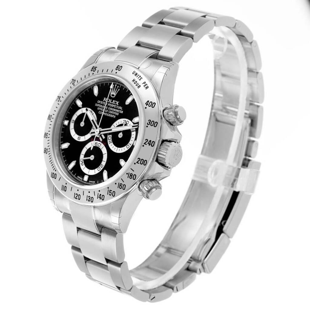 Cosmograph Daytona NOS (Reference 116520). A 40mm unworn stainless steel automatic wristwatch with chronograph. 2013