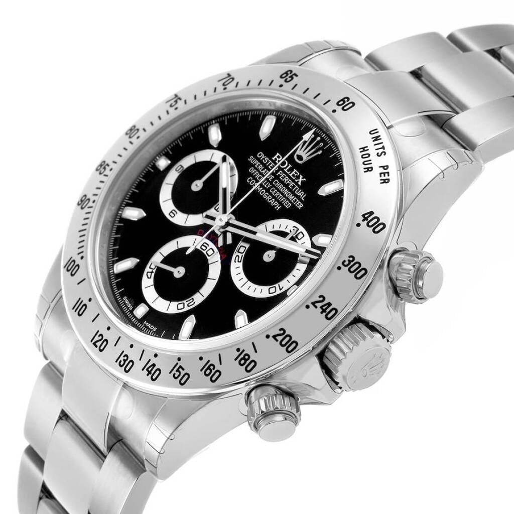Cosmograph Daytona NOS (Reference 116520). A 40mm unworn stainless steel automatic wristwatch with chronograph. 2013