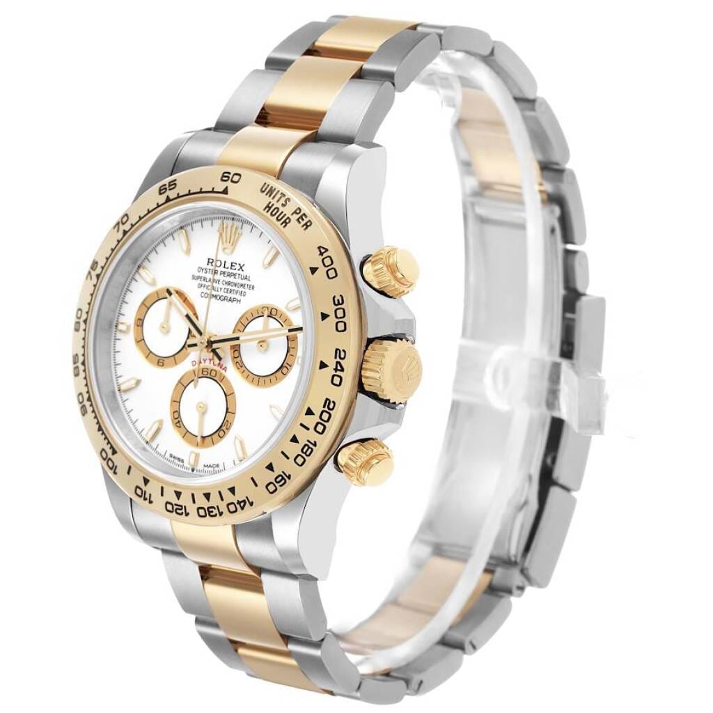 Cosmograph Daytona (Reference 126503). A 40mm yellow gold stainless steel automatic wristwatch with chronograph. 2025