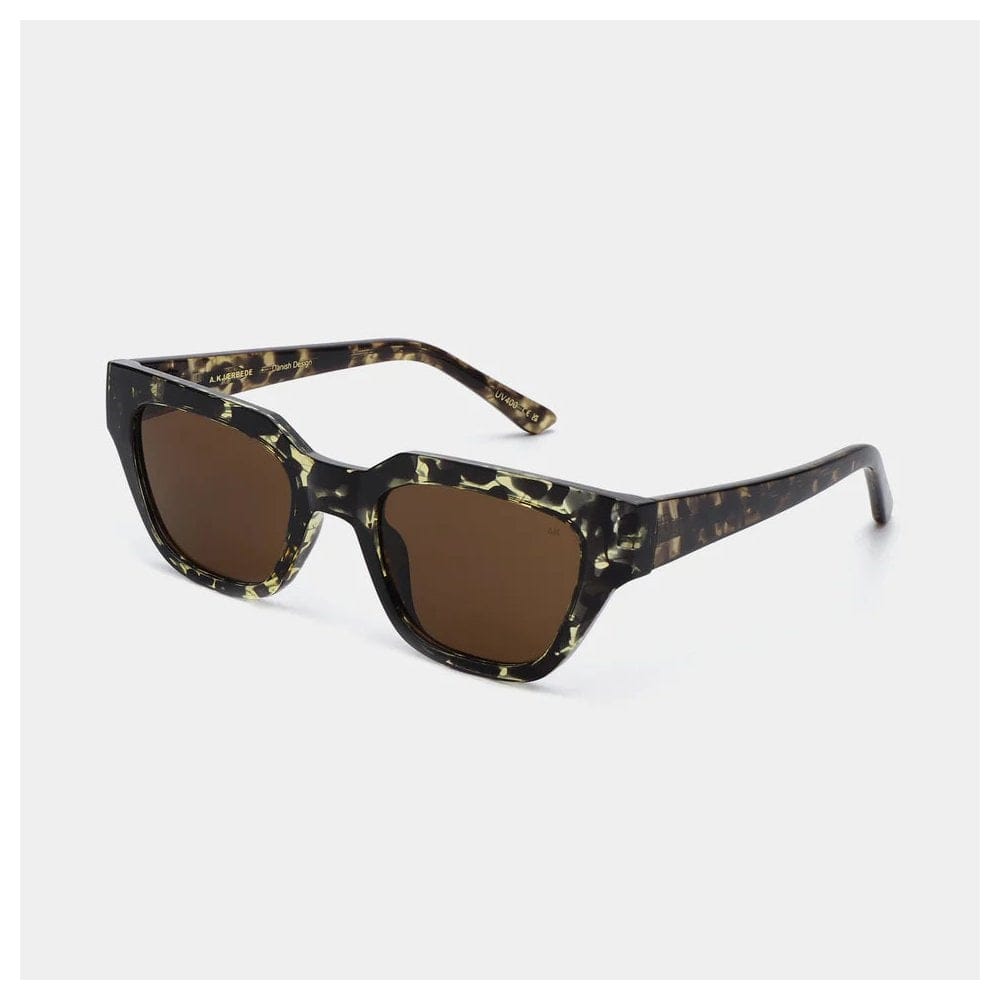 A. Kjaerbede Kaws Sunglasses - Black / Yellow Tortoise