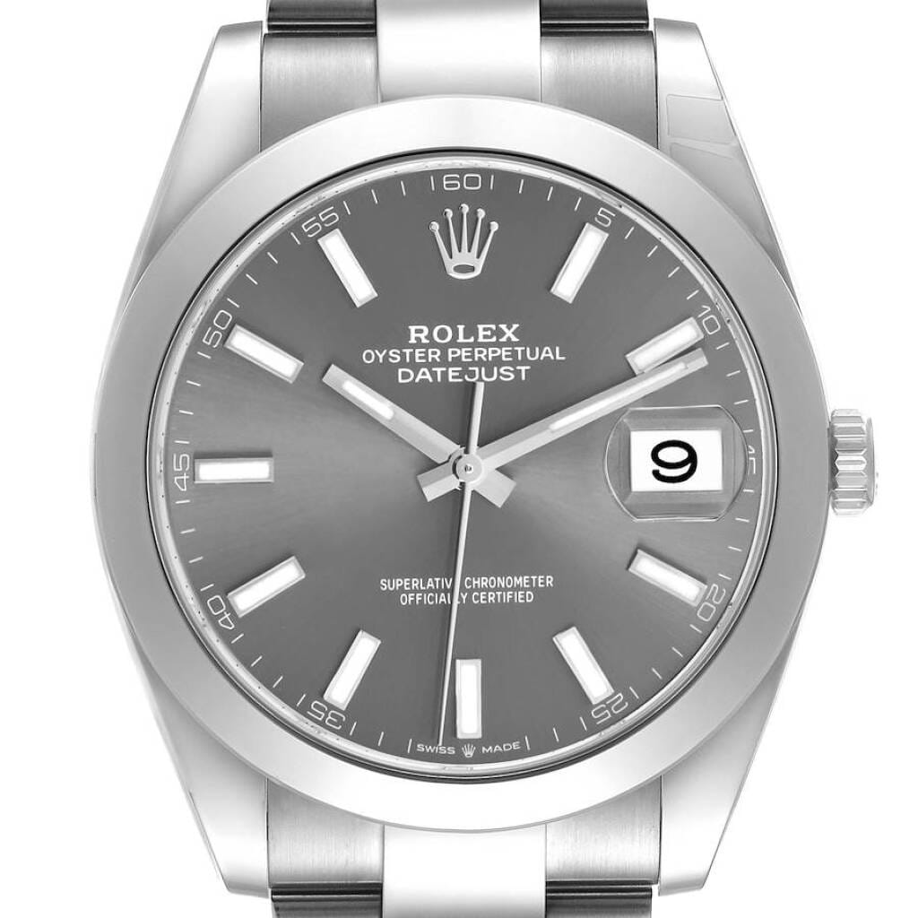 Datejust (Reference 126300). A 41mm unworn stainless steel automatic wristwatch with date. 2025