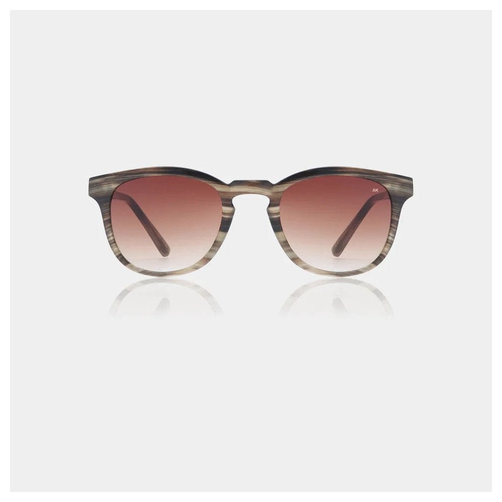 A. Kjaerbede Bate Sunglasses - Striped Horn