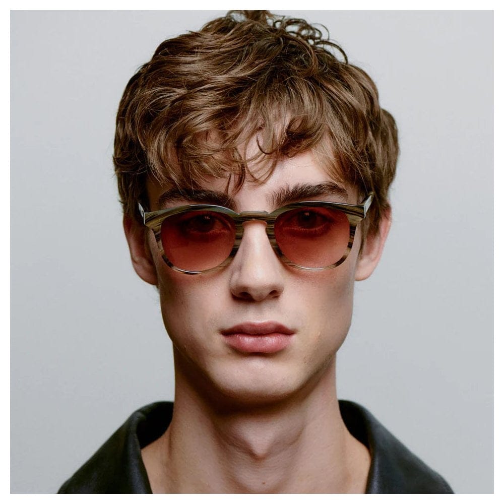 A. Kjaerbede Bate Sunglasses - Striped Horn