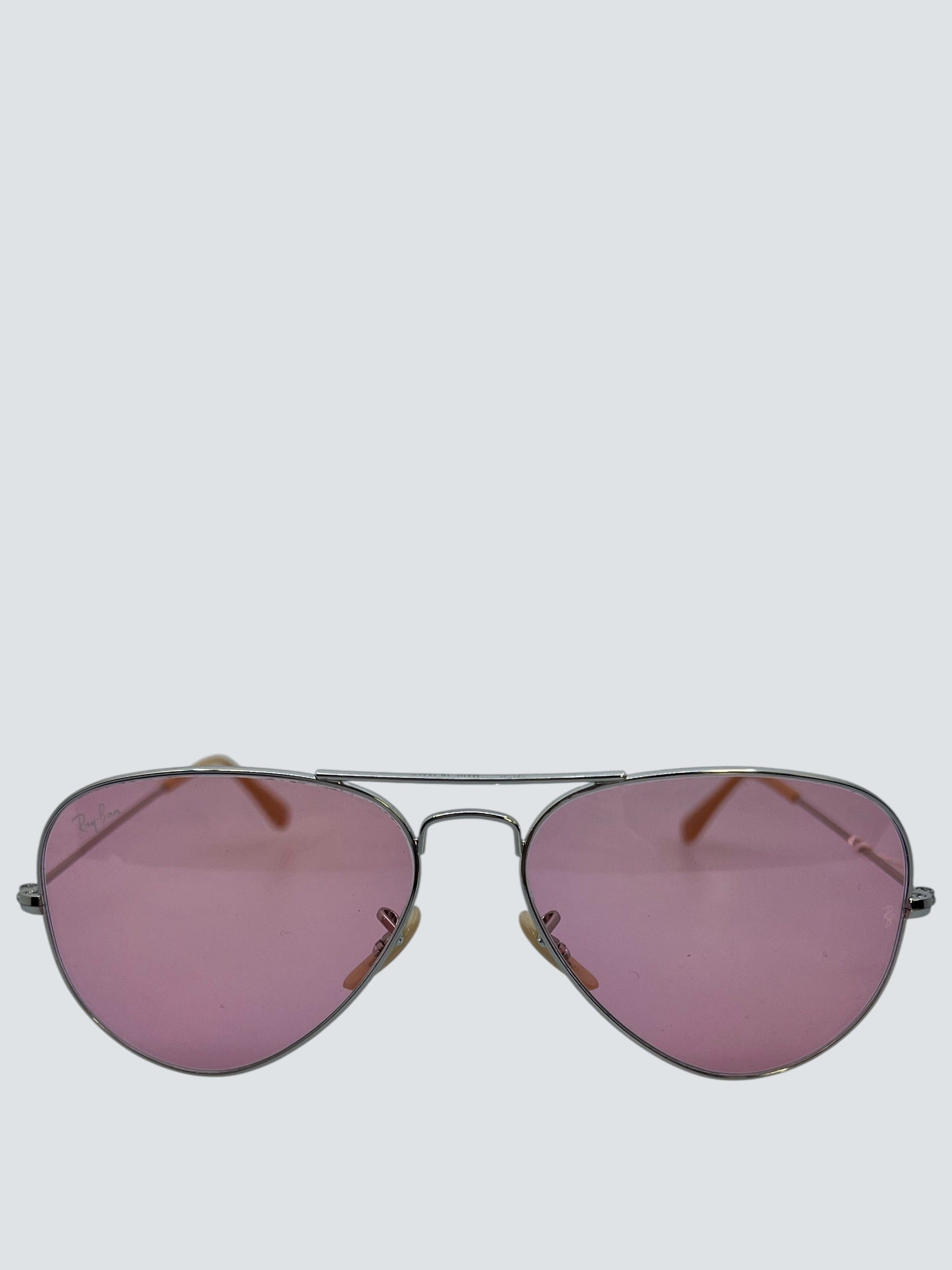 Raybans Ray - Ban Pink Aviator Sunglasses