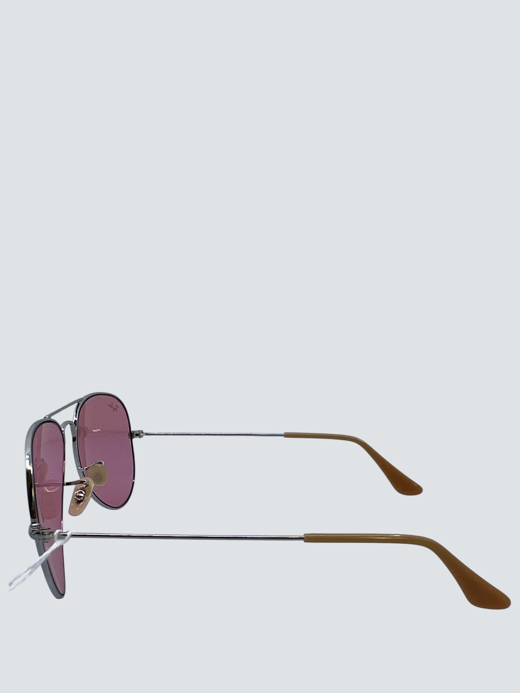 Raybans Ray - Ban Pink Aviator Sunglasses