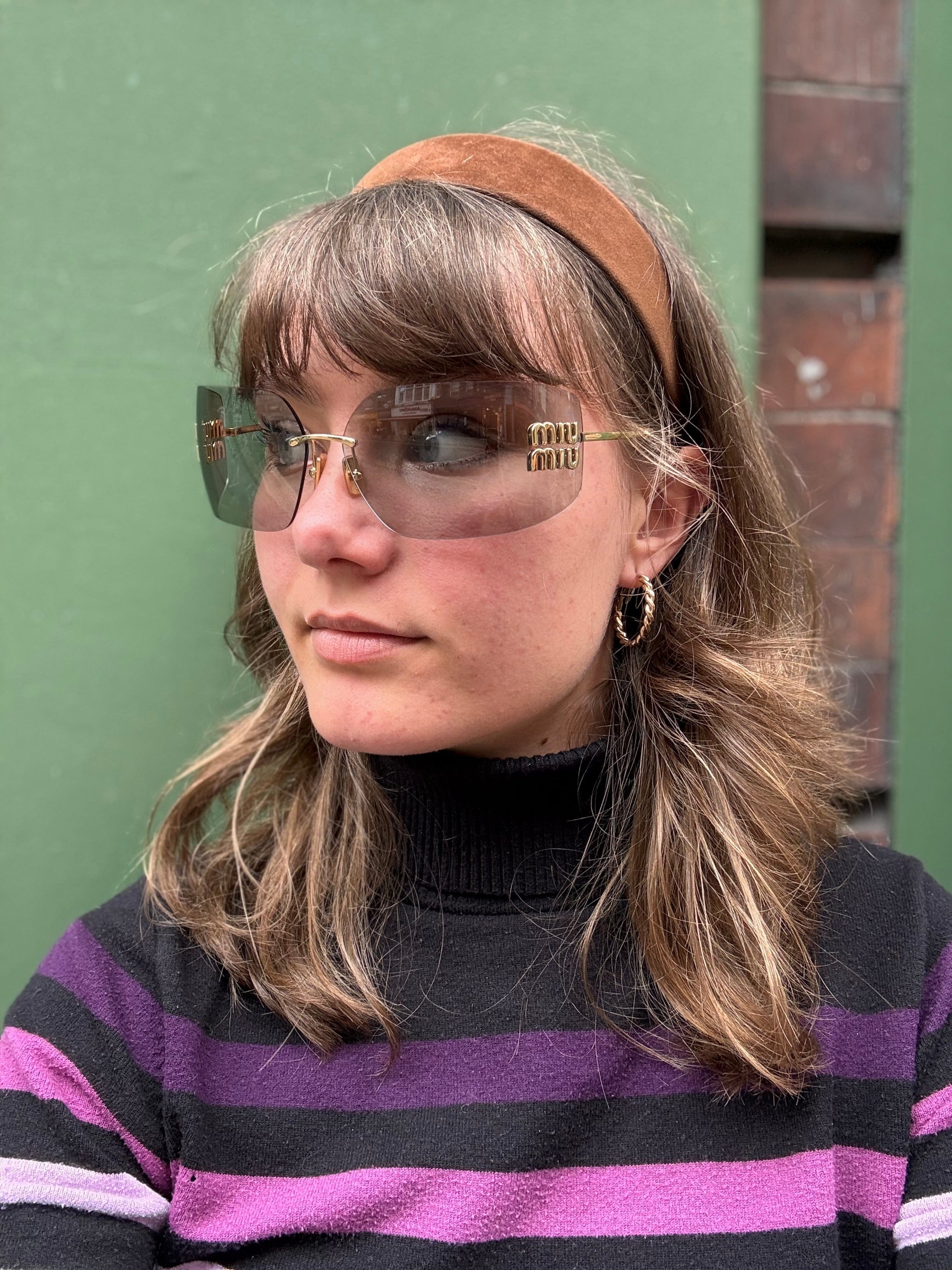 Miumiu Miu Miu Clear Acetate Sunglasses