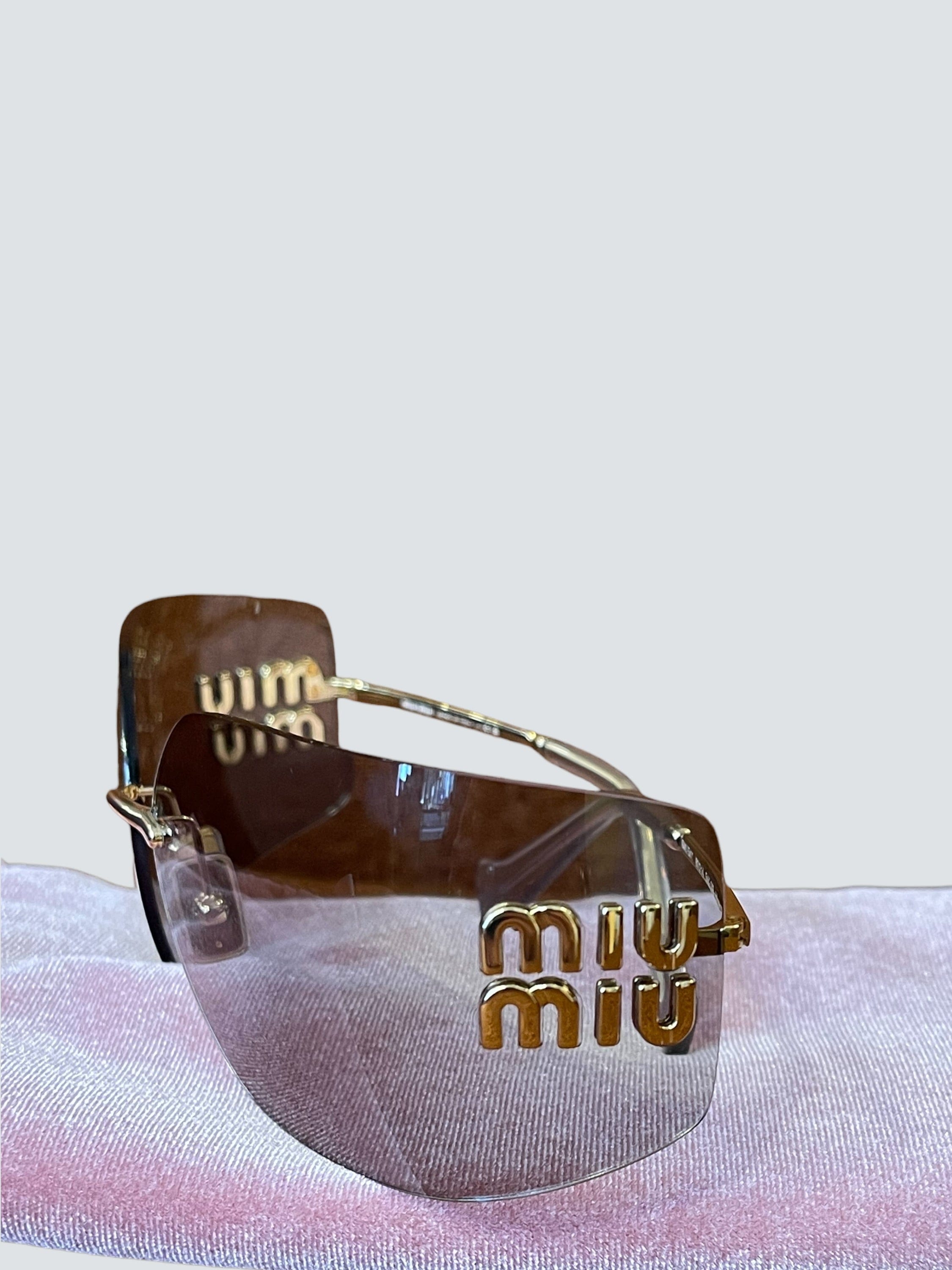 Miumiu Miu Miu Clear Acetate Sunglasses