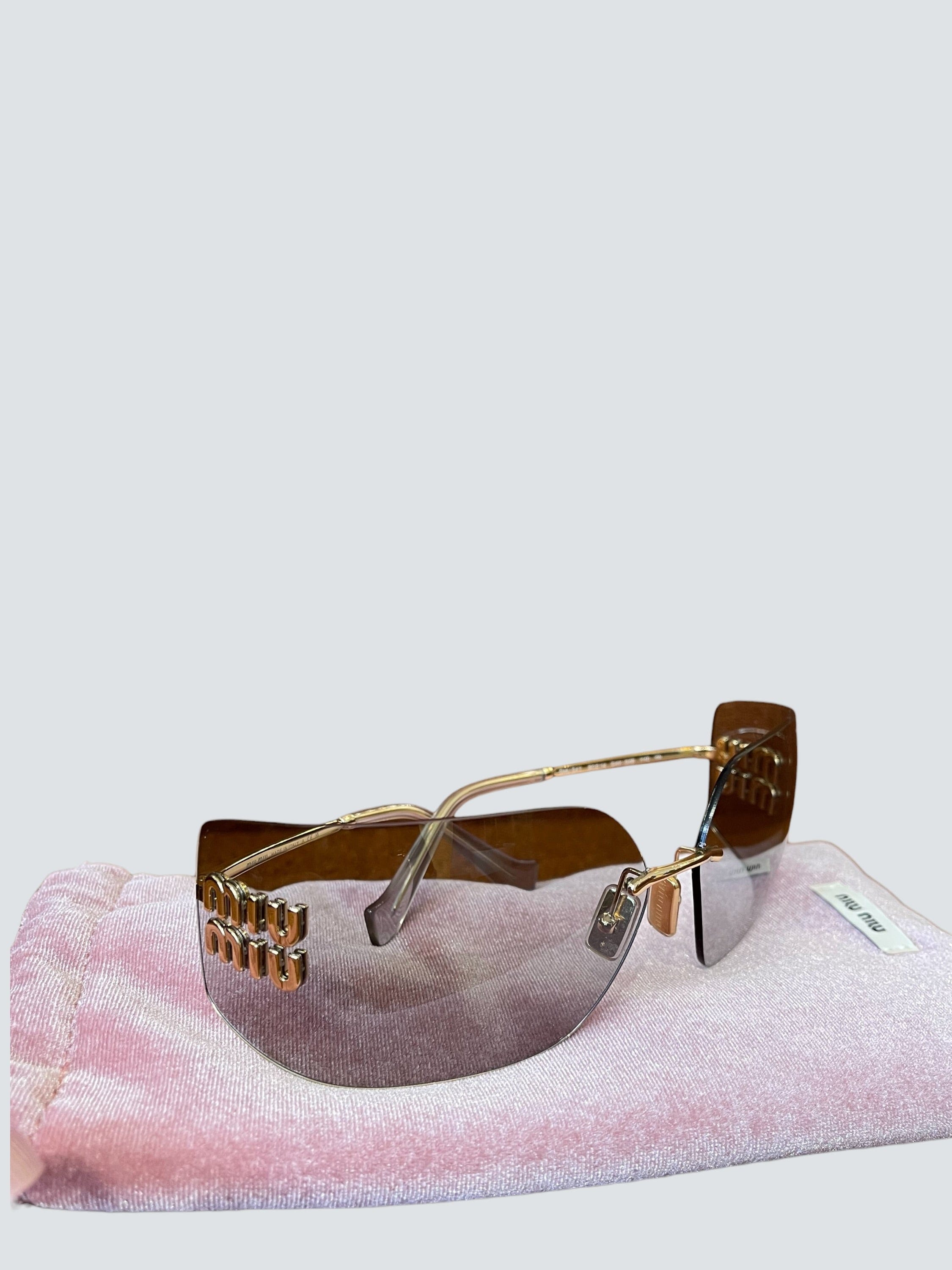 Miumiu Miu Miu Clear Acetate Sunglasses