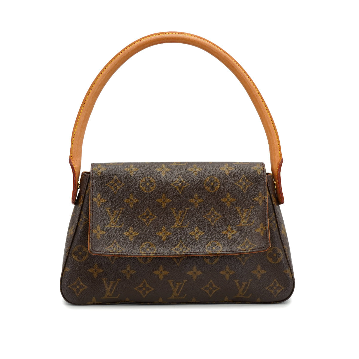 Purpose LOUIS VUITTON MONOGRAM MINI LOOPING SHOULDER BAG BROWN M51147 90326785