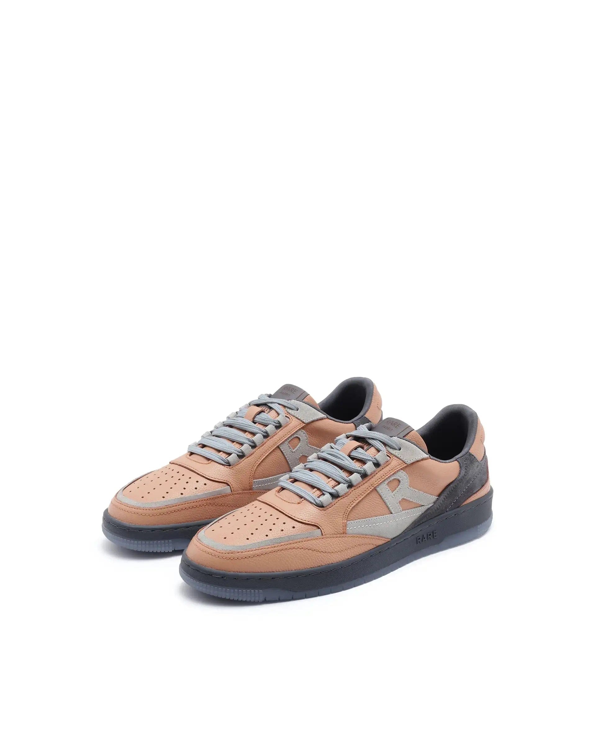 RAREZ Rare Rabbit Men's Amur Orange Plain Shoes