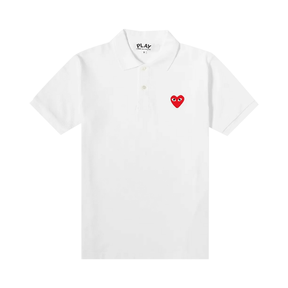 Comme des Garçons PLAY Polo White