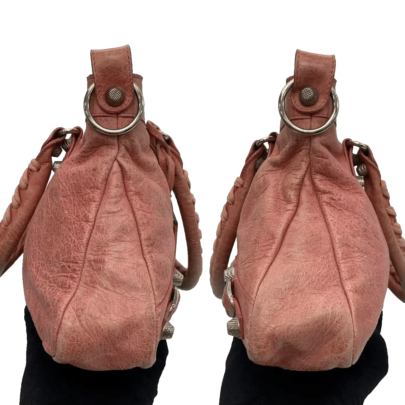 True To Sole Balenciaga Pink 240577 Giant First 2Way with Mirror Shoulder Bag