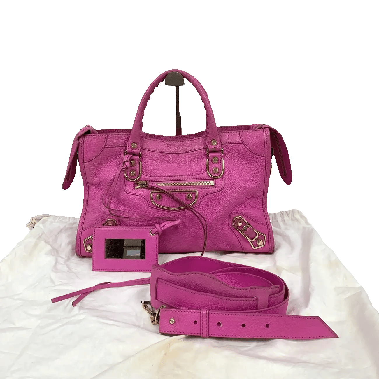 True To Sole Balenciaga 432831 2Way Shoulder Bag Pink