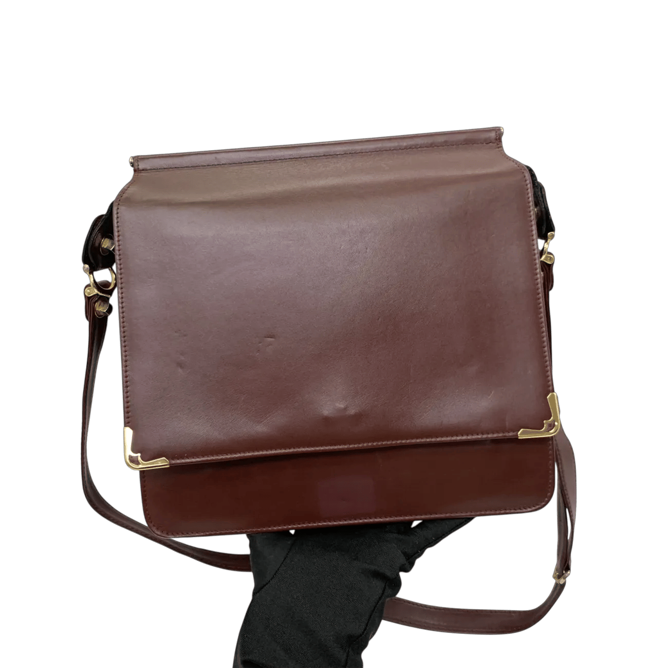 True To Sole Cartier Red Maroon Must De Cartier Messenger Shoulder Bag