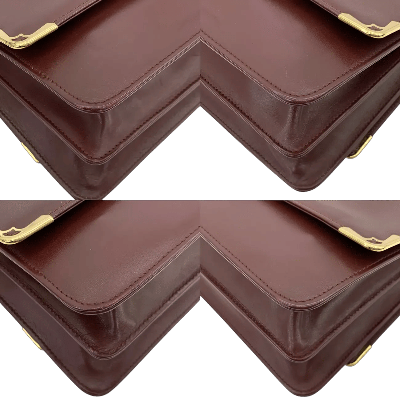 True To Sole Cartier Red Maroon Must De Cartier Messenger Shoulder Bag