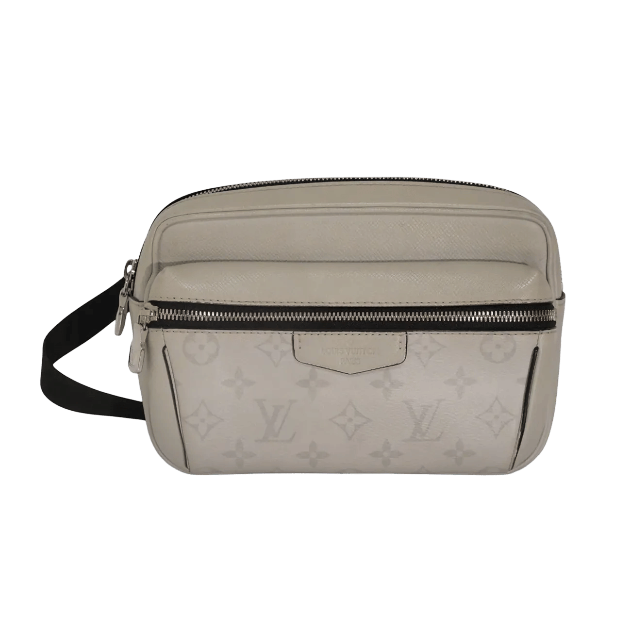 True To Sole Louis Vuitton Taiga Leather Shoulder Bag White
