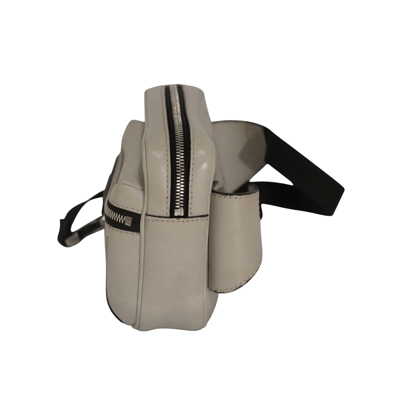 True To Sole Louis Vuitton Taiga Leather Shoulder Bag White