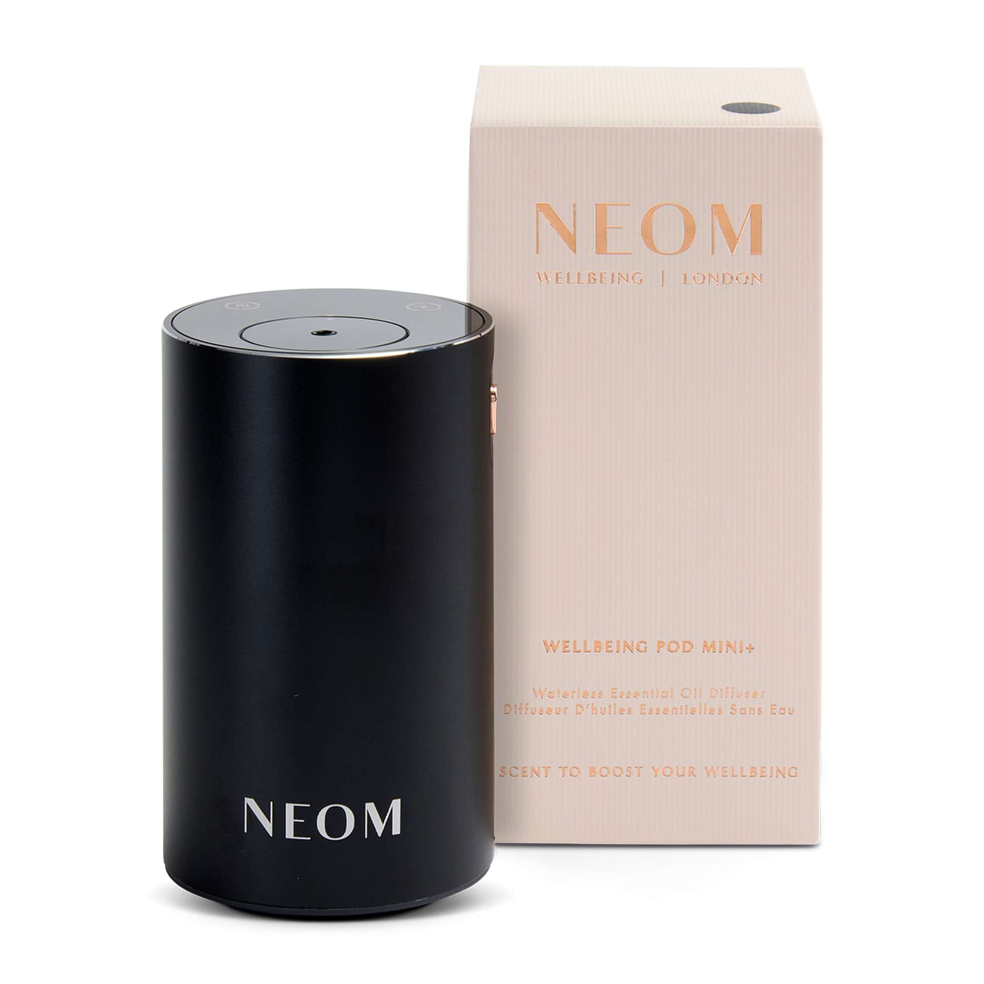 Neom Wellbeing London Pod Mini+ Waterless Essential Oil Diffuser Black