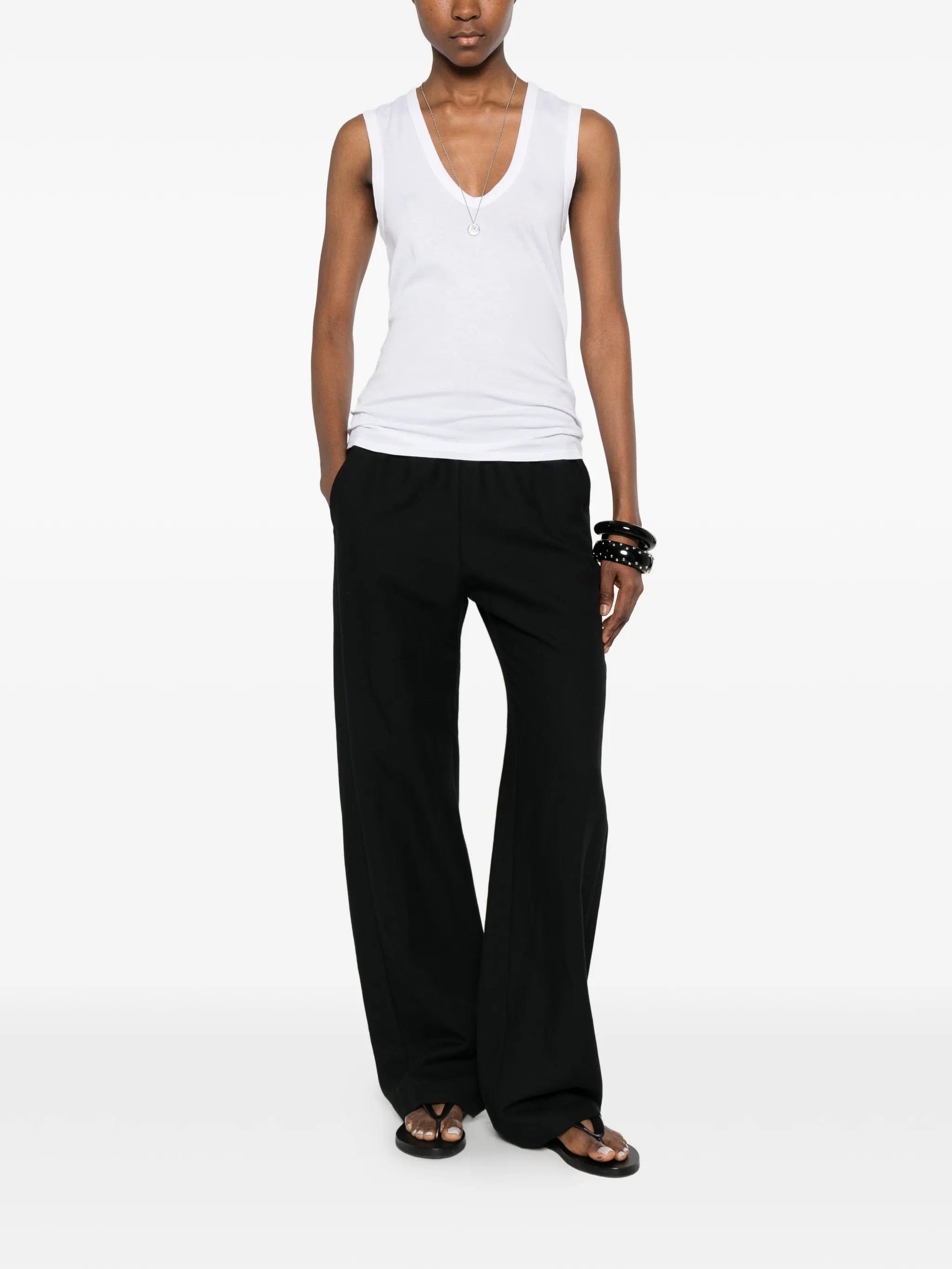 Enza Costa scoop - neck tank top