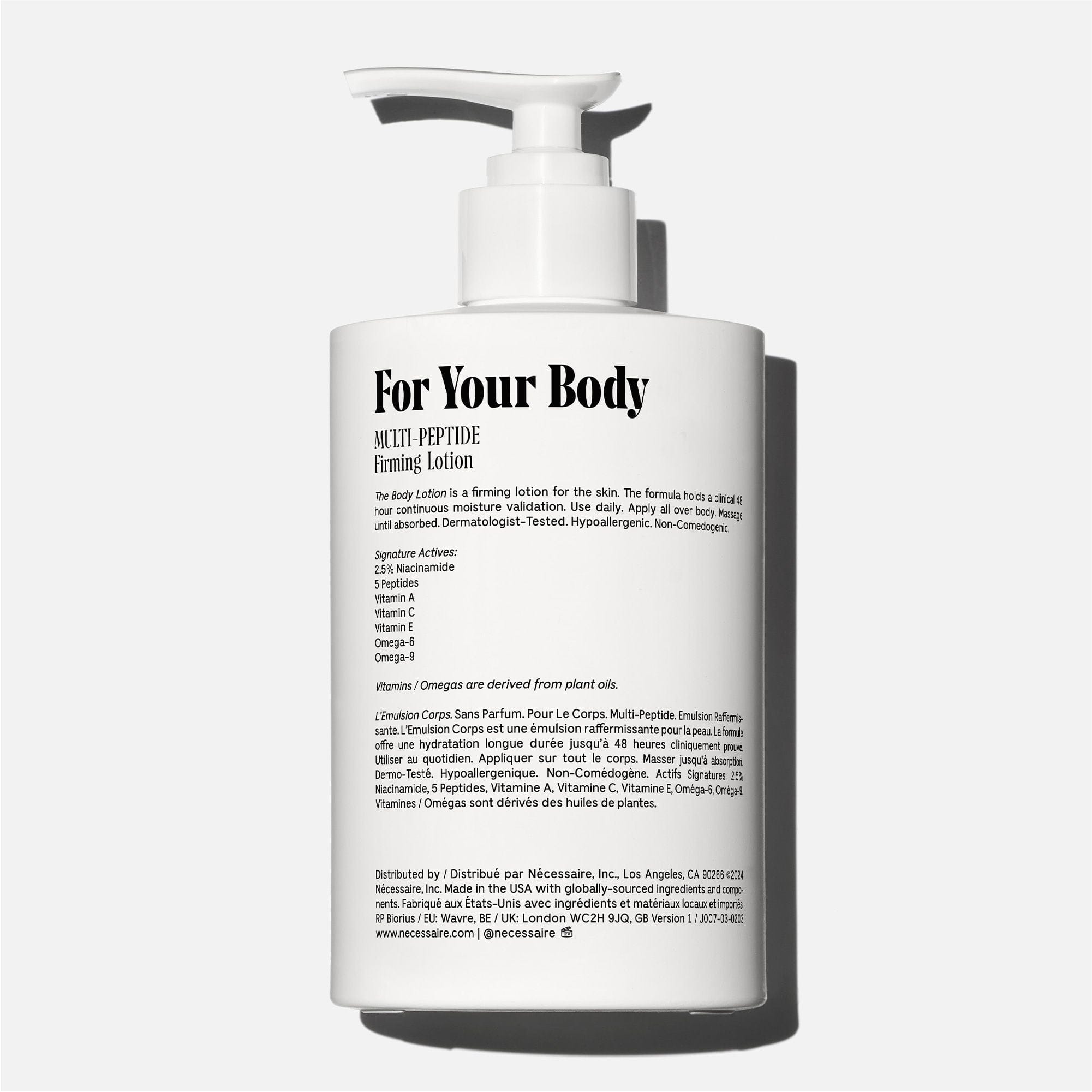 Nécessaire The Body Lotion Fragrance - Free